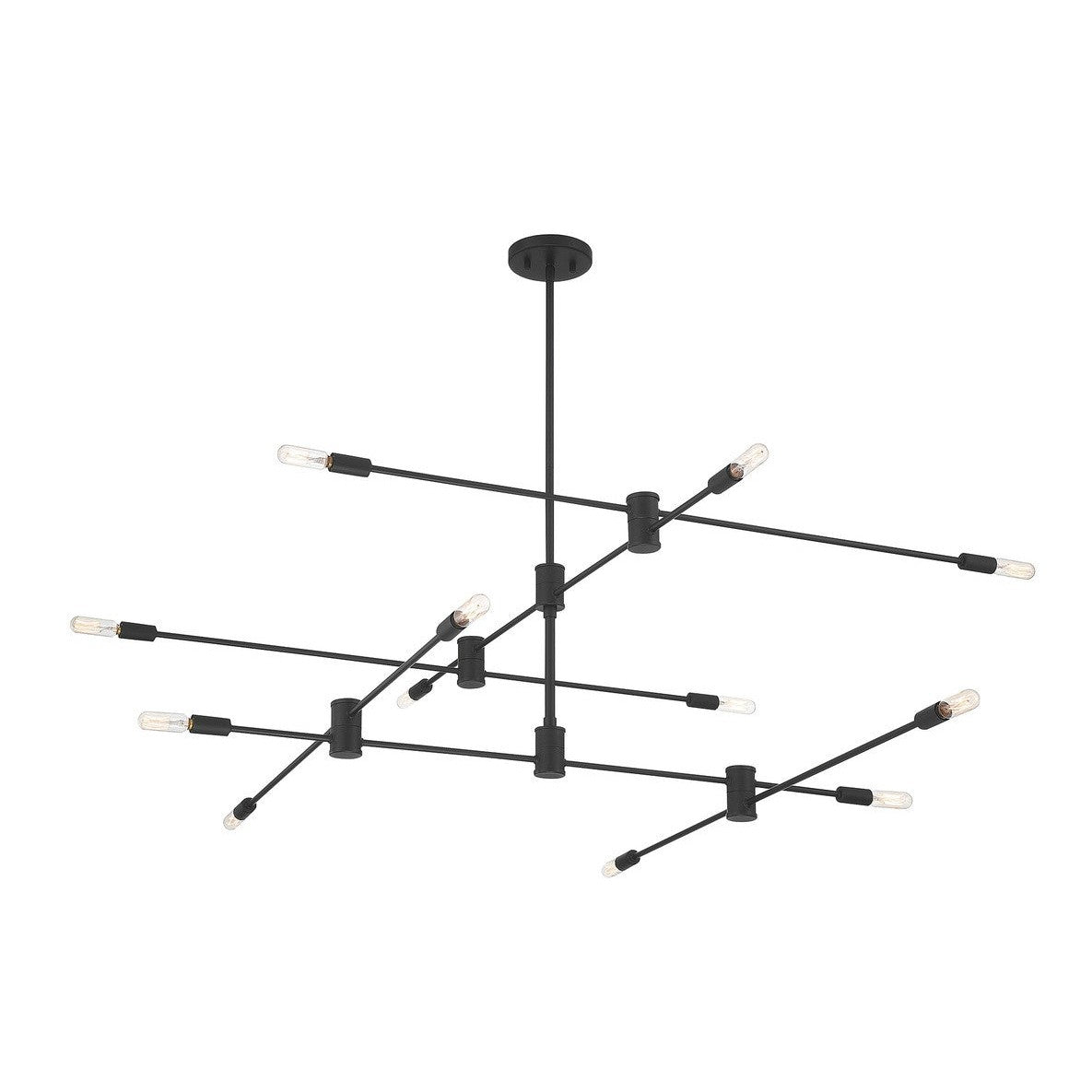 Savoy House - 1-7001-12-89 - 12 Light Chandelier - Lyrique - Matte Black