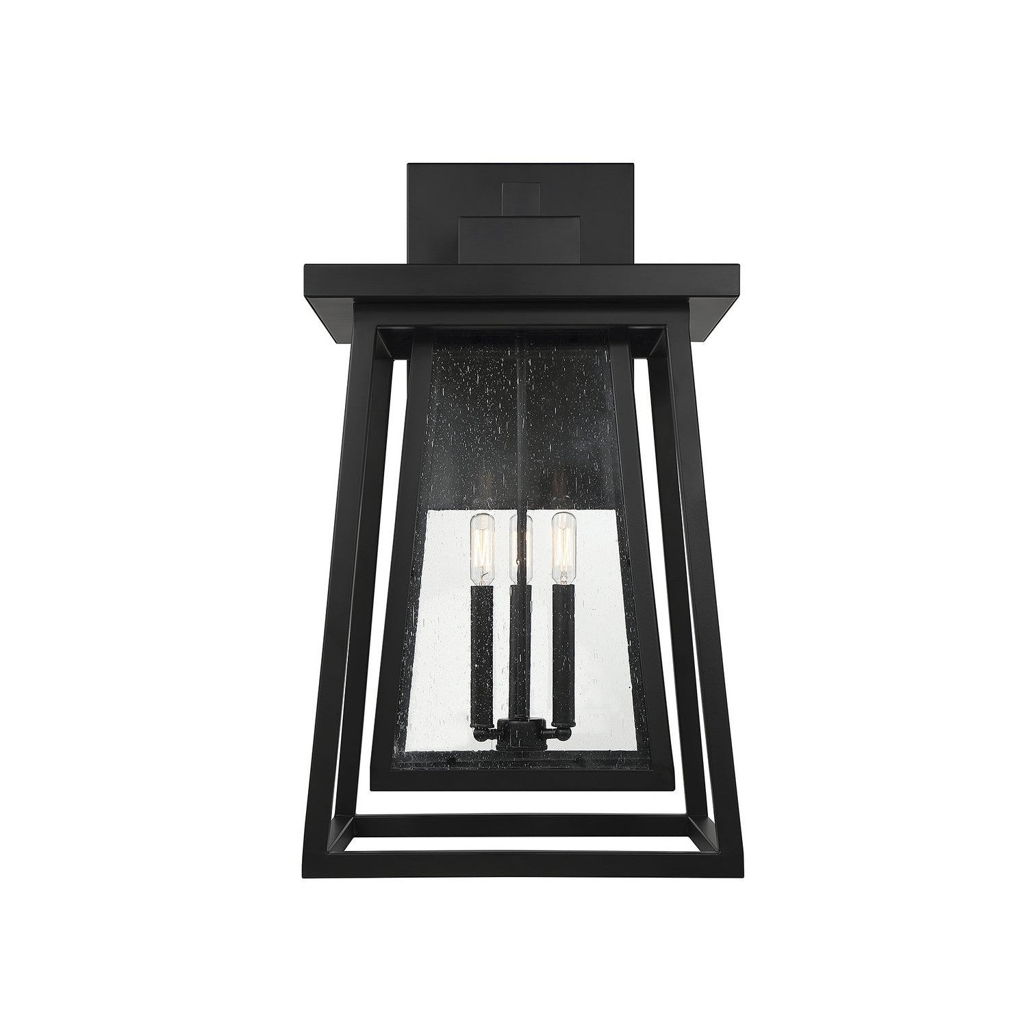 Savoy House - 5-2023-BK - Three Light Outdoor Wall Lantern - Denver - Matte Black