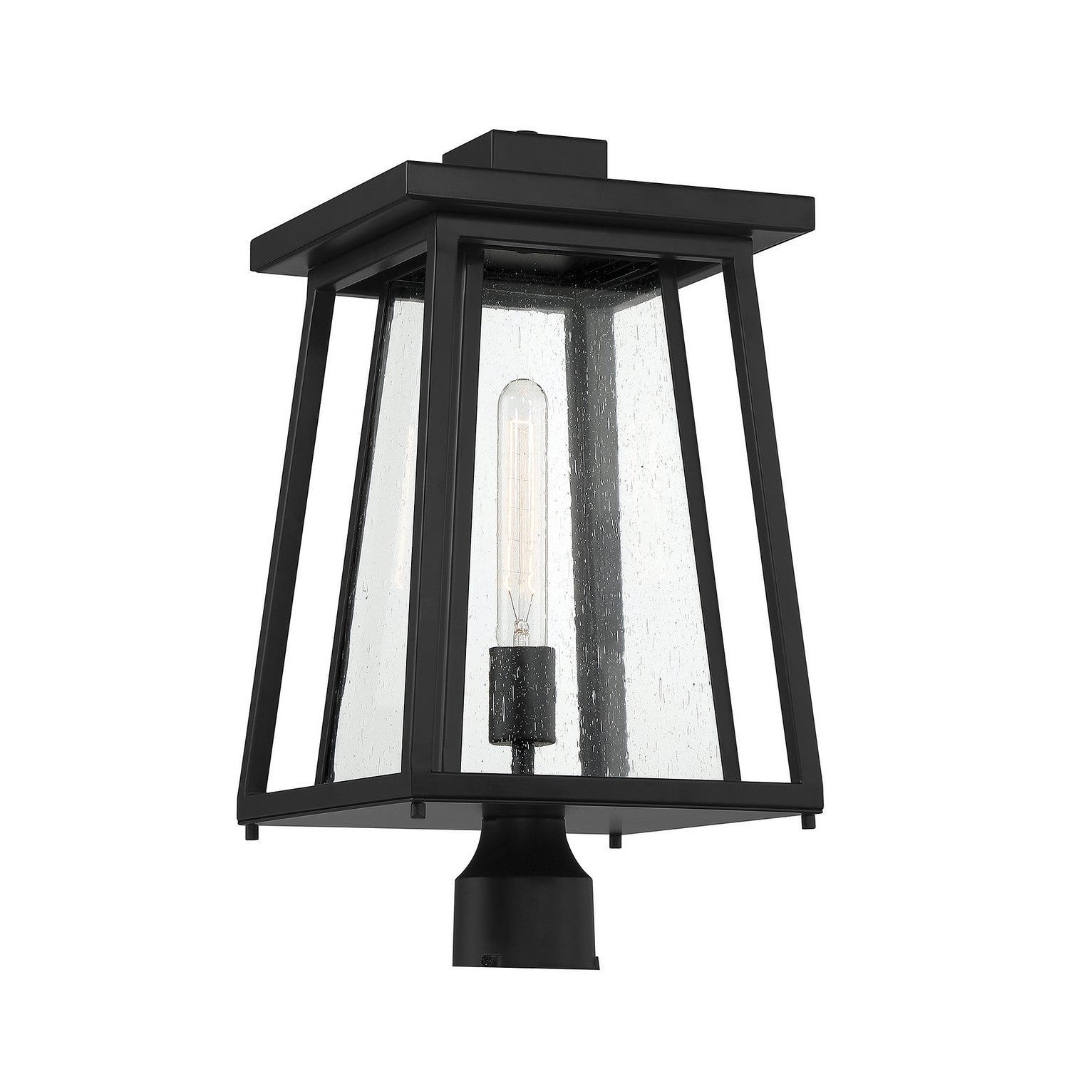 Savoy House - 5-2024-BK - One Light Outdoor Post Lantern - Denver - Matte Black