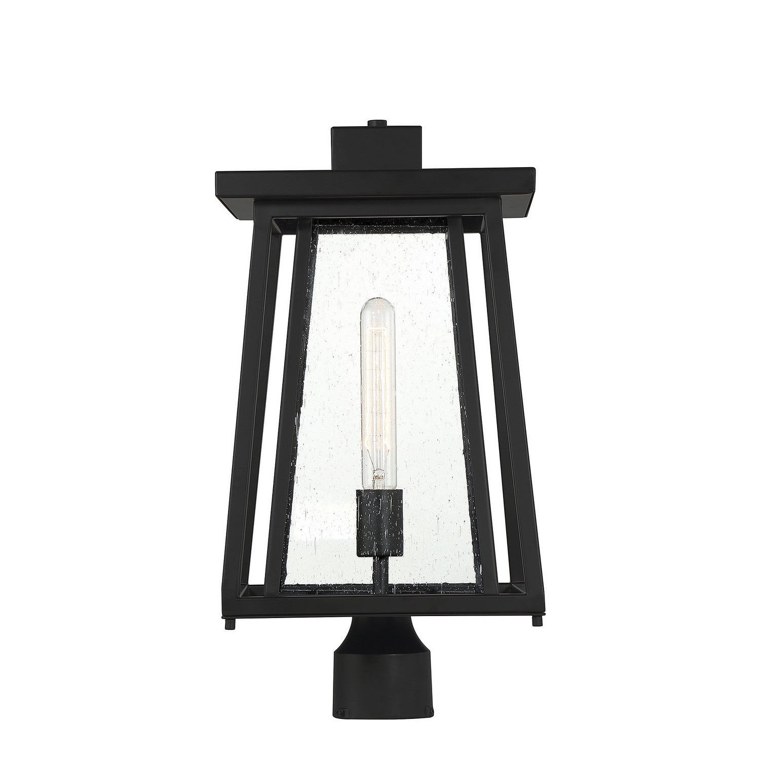 Savoy House - 5-2024-BK - One Light Outdoor Post Lantern - Denver - Matte Black