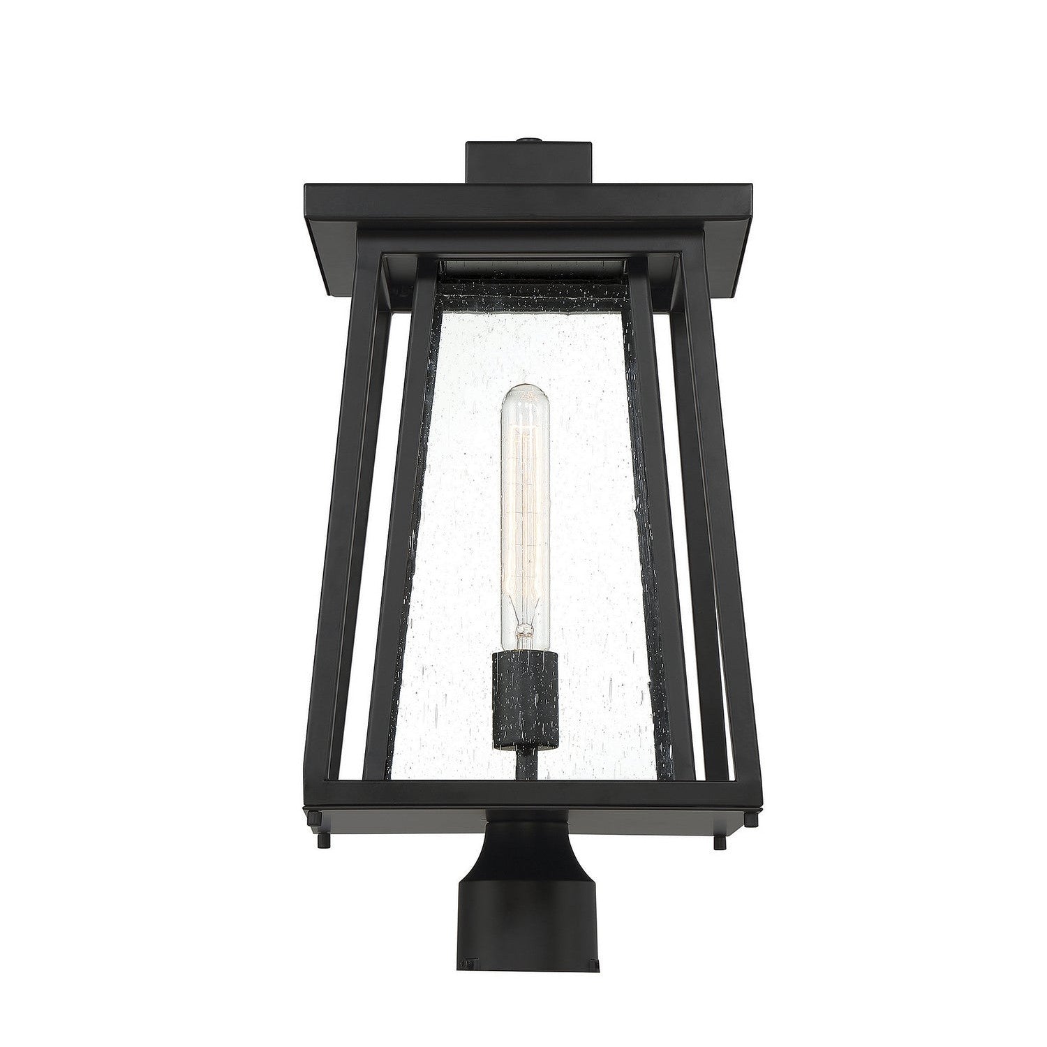 Savoy House - 5-2024-BK - One Light Outdoor Post Lantern - Denver - Matte Black