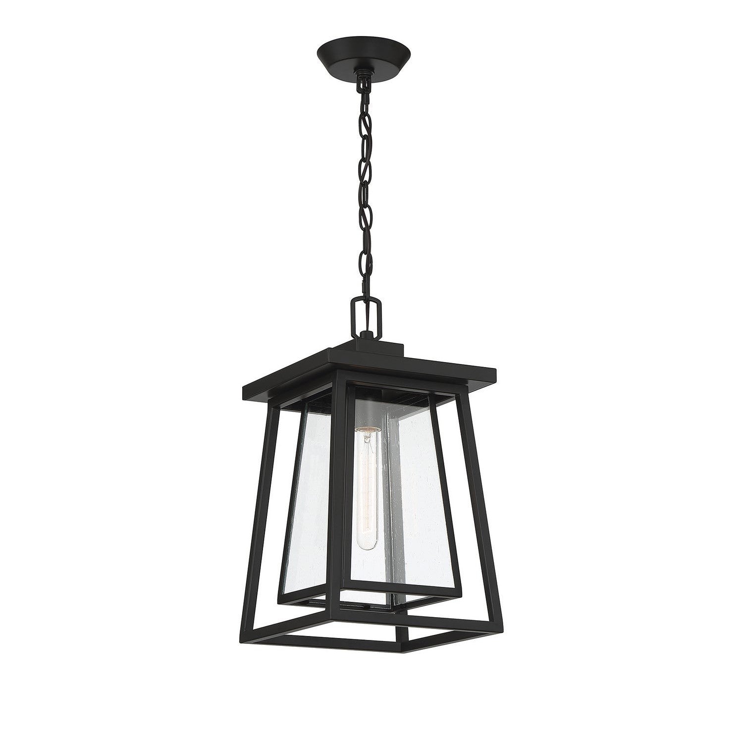 Savoy House - 5-2025-BK - One Light Outdoor Hanging Lantern - Denver - Matte Black