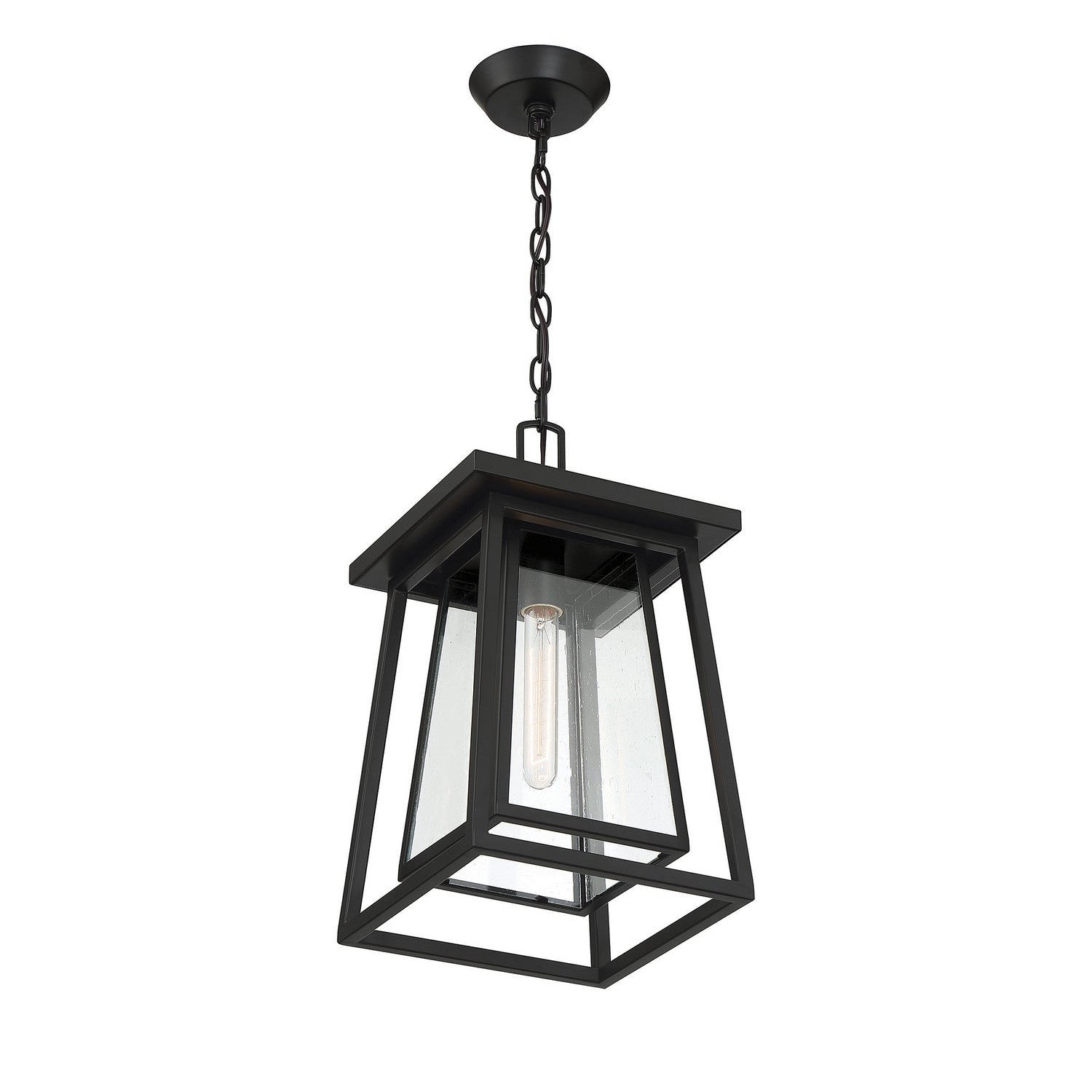Savoy House - 5-2025-BK - One Light Outdoor Hanging Lantern - Denver - Matte Black