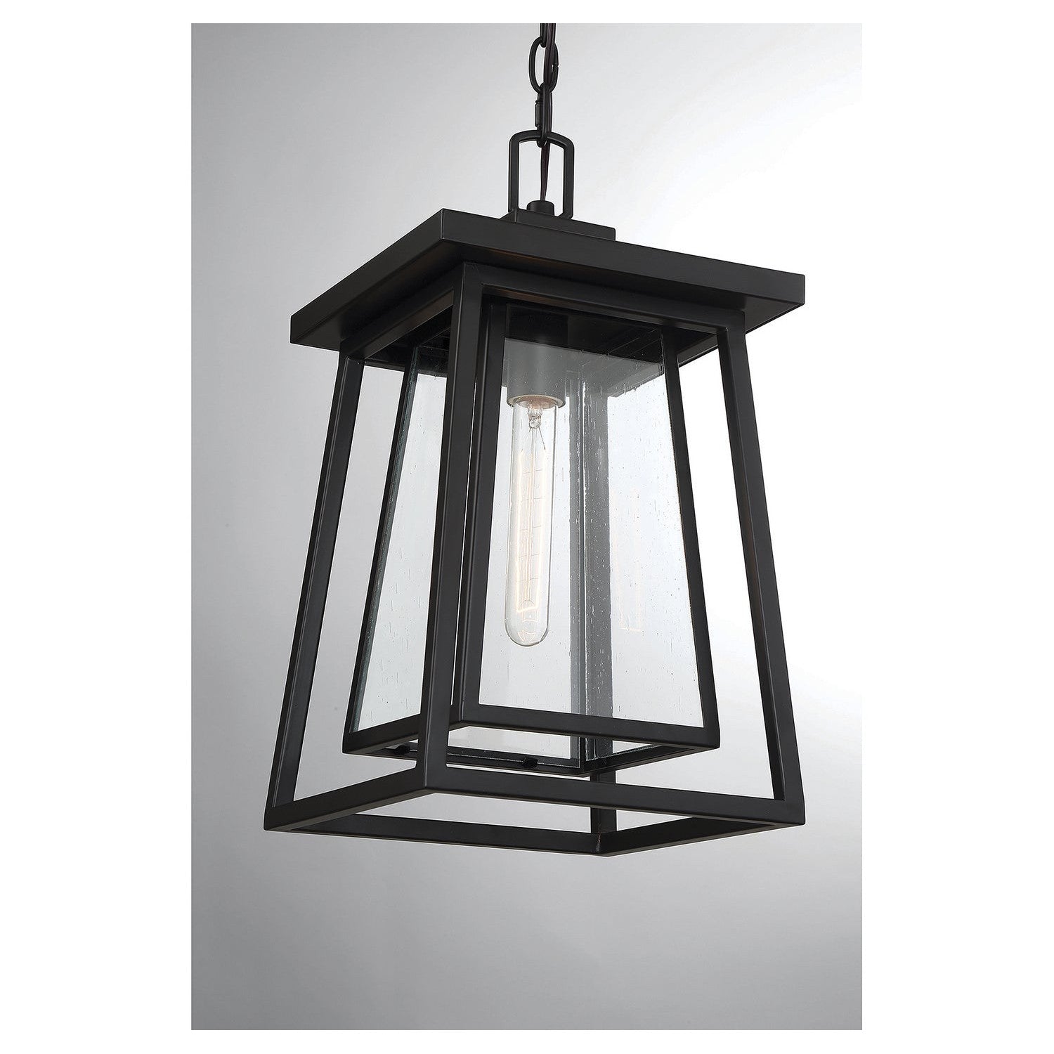 Savoy House - 5-2025-BK - One Light Outdoor Hanging Lantern - Denver - Matte Black