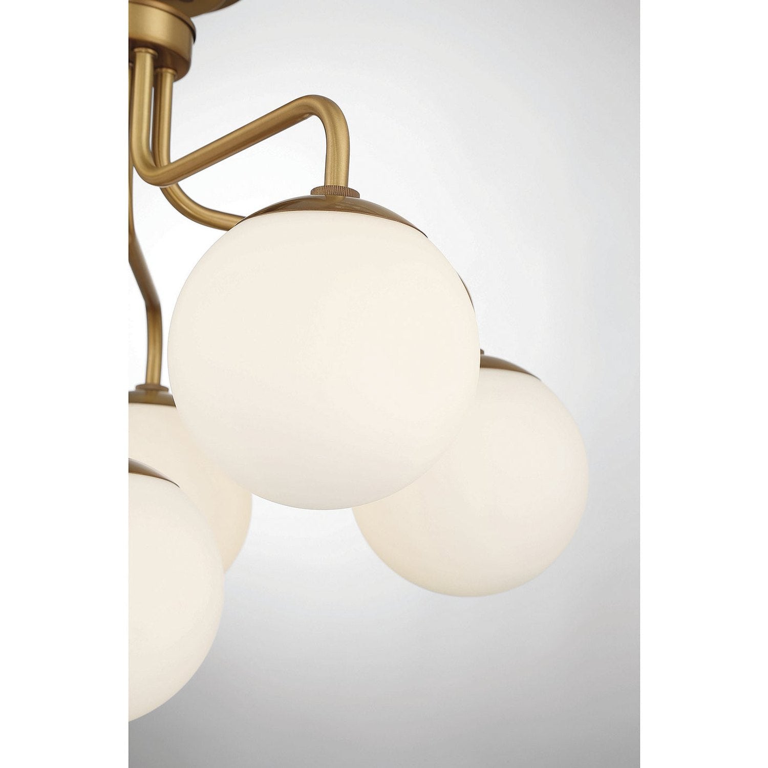 Savoy House - 6-1950-6-322 - Six Light Semi-Flush Mount - Marco - Warm Brass