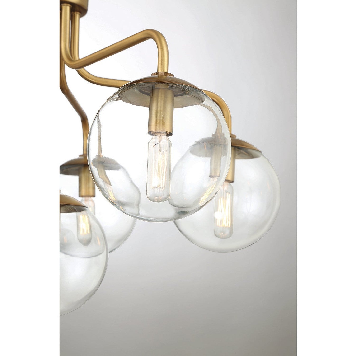 Savoy House - 6-1951-6-322 - Six Light Semi-Flush Mount - Marco - Warm Brass