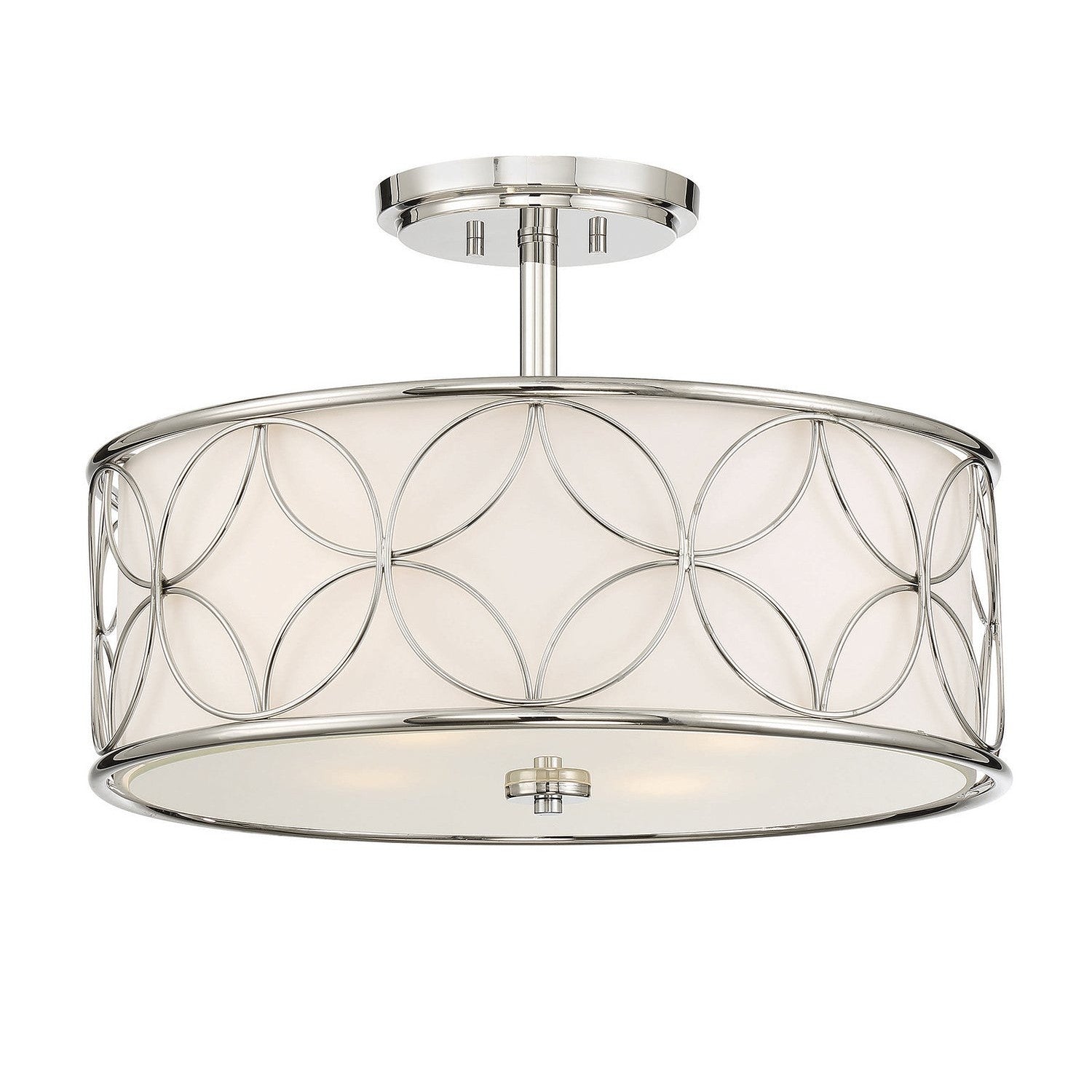 Savoy House - 6-1953-4-109 - Four Light Semi-Flush Mount - Reid - Polished Nickel