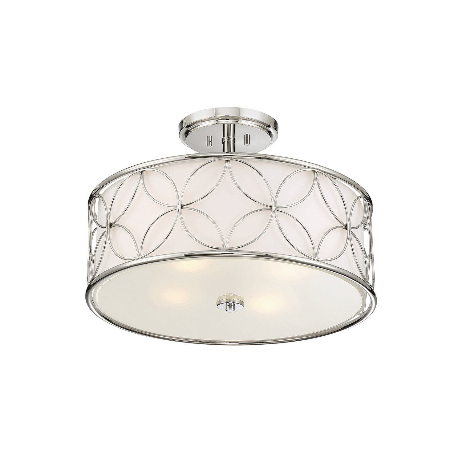 Savoy House - 6-1953-4-109 - Four Light Semi-Flush Mount - Reid - Polished Nickel