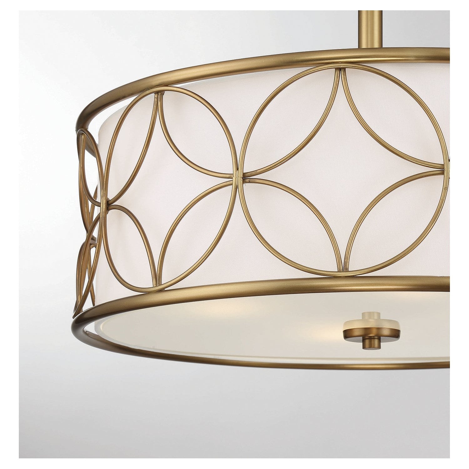 Savoy House - 6-1953-4-322 - Four Light Semi-Flush Mount - Reid - Warm Brass