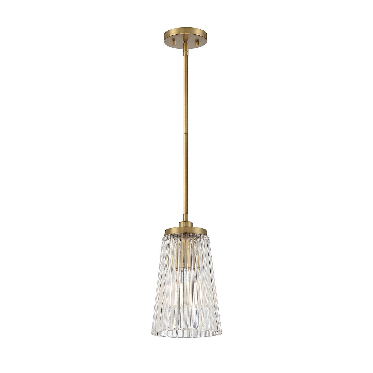Savoy House - 7-1742-1-322 - One Light Pendant - Chantilly - Warm Brass