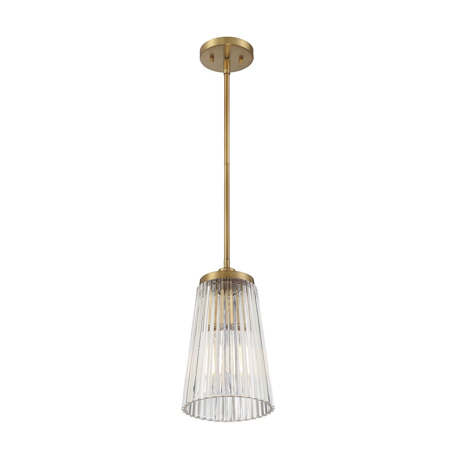 Savoy House - 7-1742-1-322 - One Light Pendant - Chantilly - Warm Brass