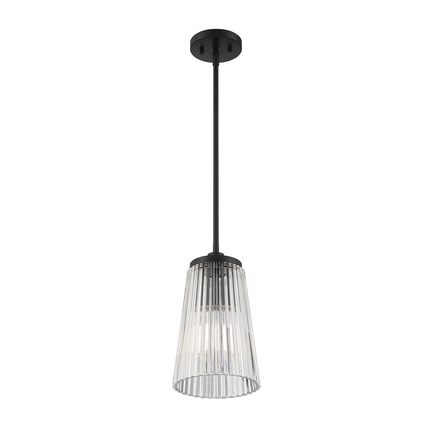 Savoy House - 7-1742-1-89 - One Light Pendant - Chantilly - Matte Black