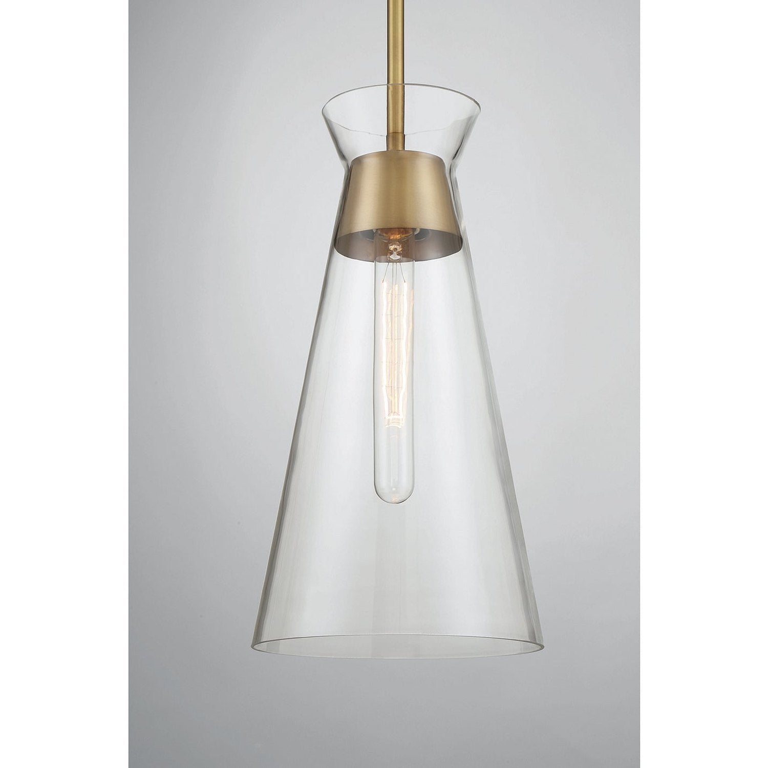 Savoy House - 7-1831-1-322 - One Light Pendant - Lakewood - Warm Brass