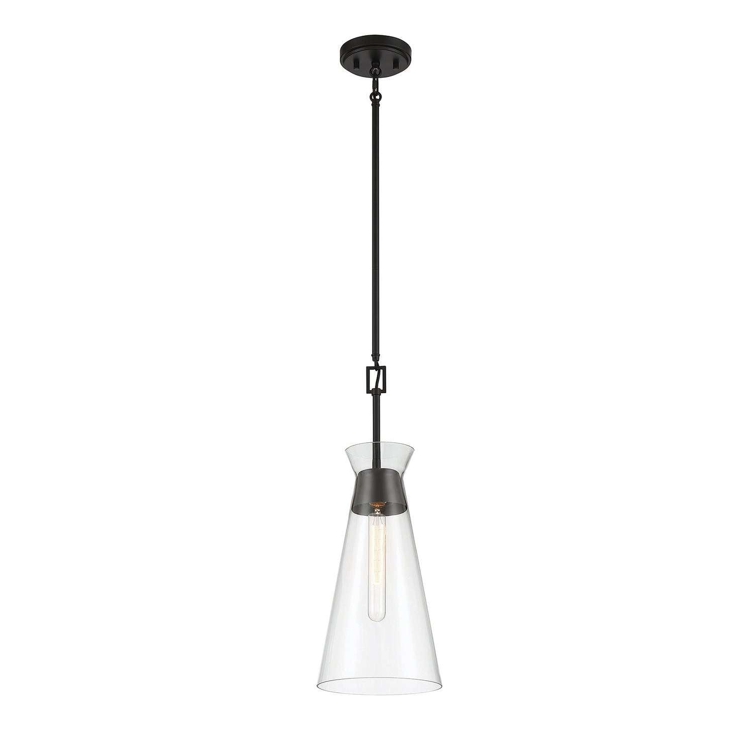 Savoy House - 7-1831-1-89 - One Light Pendant - Lakewood - Matte Black