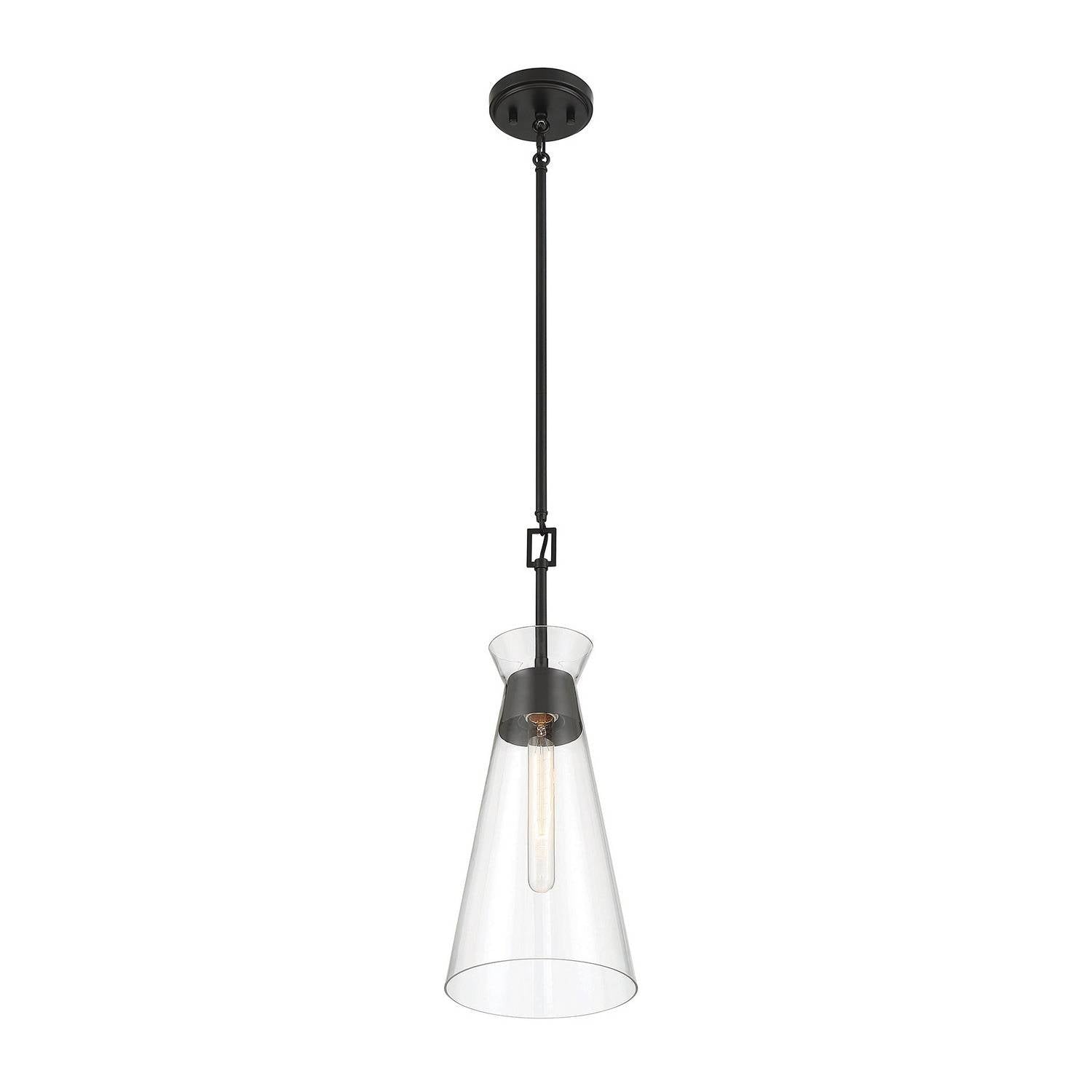 Savoy House - 7-1831-1-89 - One Light Pendant - Lakewood - Matte Black