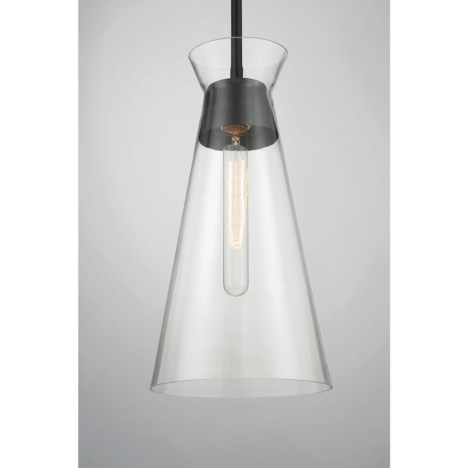 Savoy House - 7-1831-1-89 - One Light Pendant - Lakewood - Matte Black
