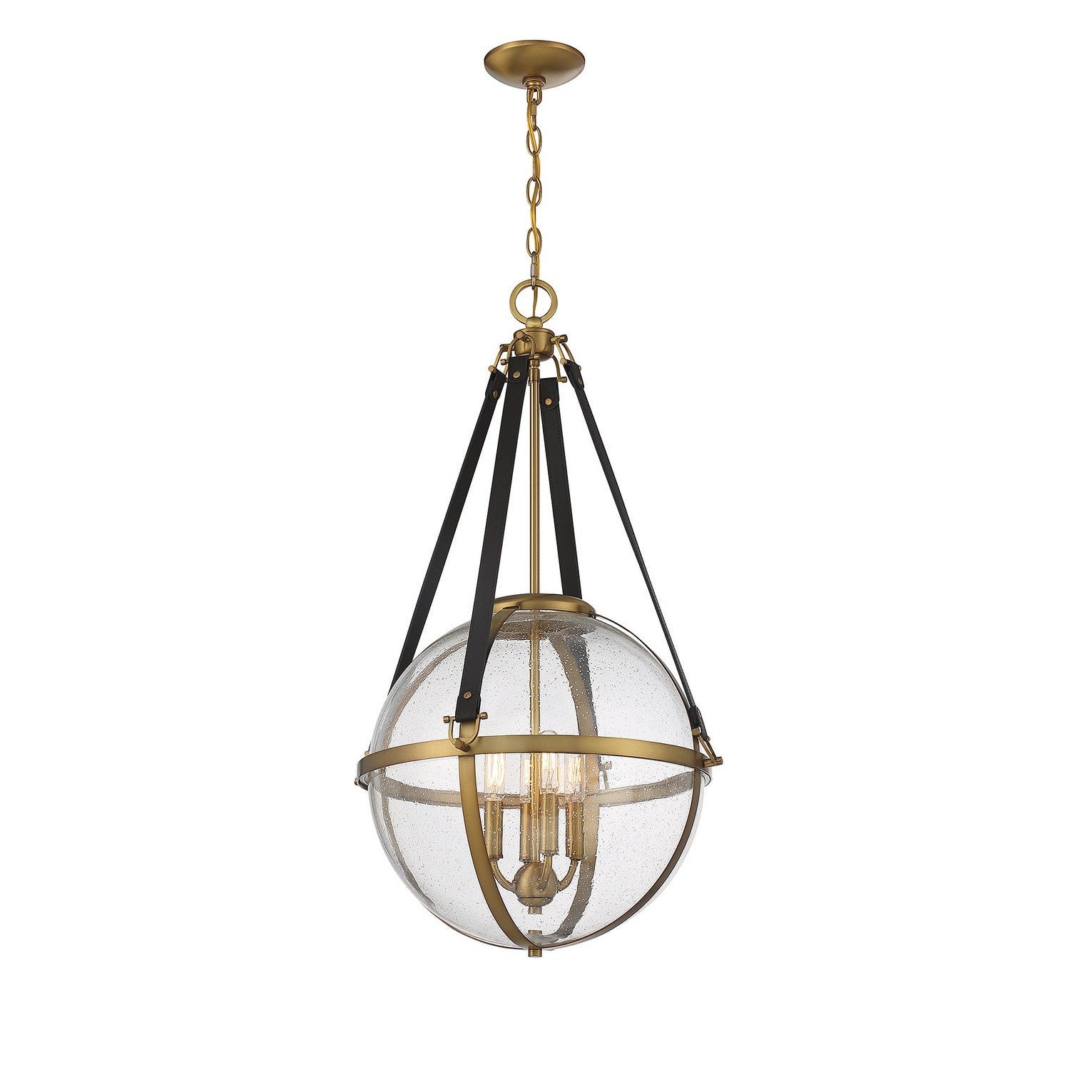 Savoy House - 7-1836-4-322 - Four Light Pendant - Bozeman - Warm Brass