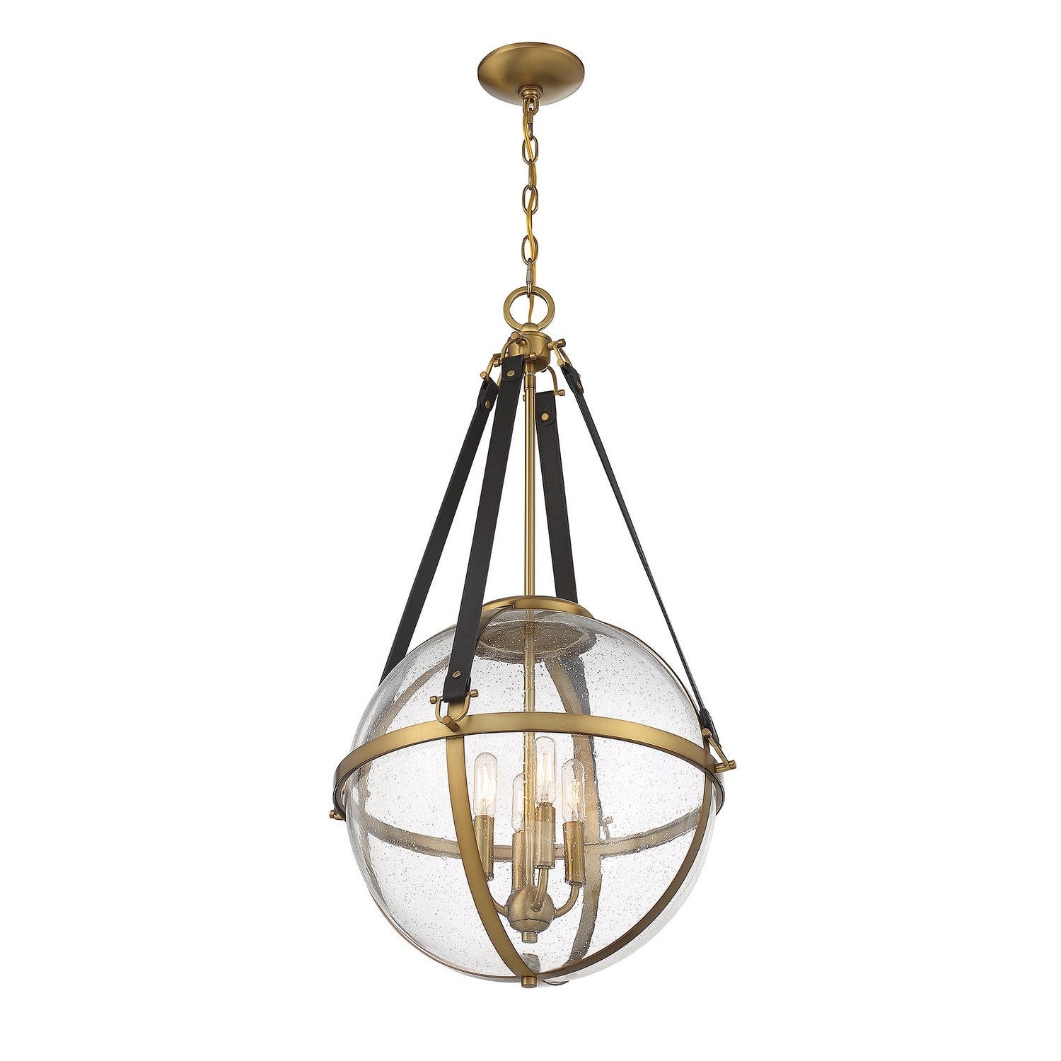 Savoy House - 7-1836-4-322 - Four Light Pendant - Bozeman - Warm Brass