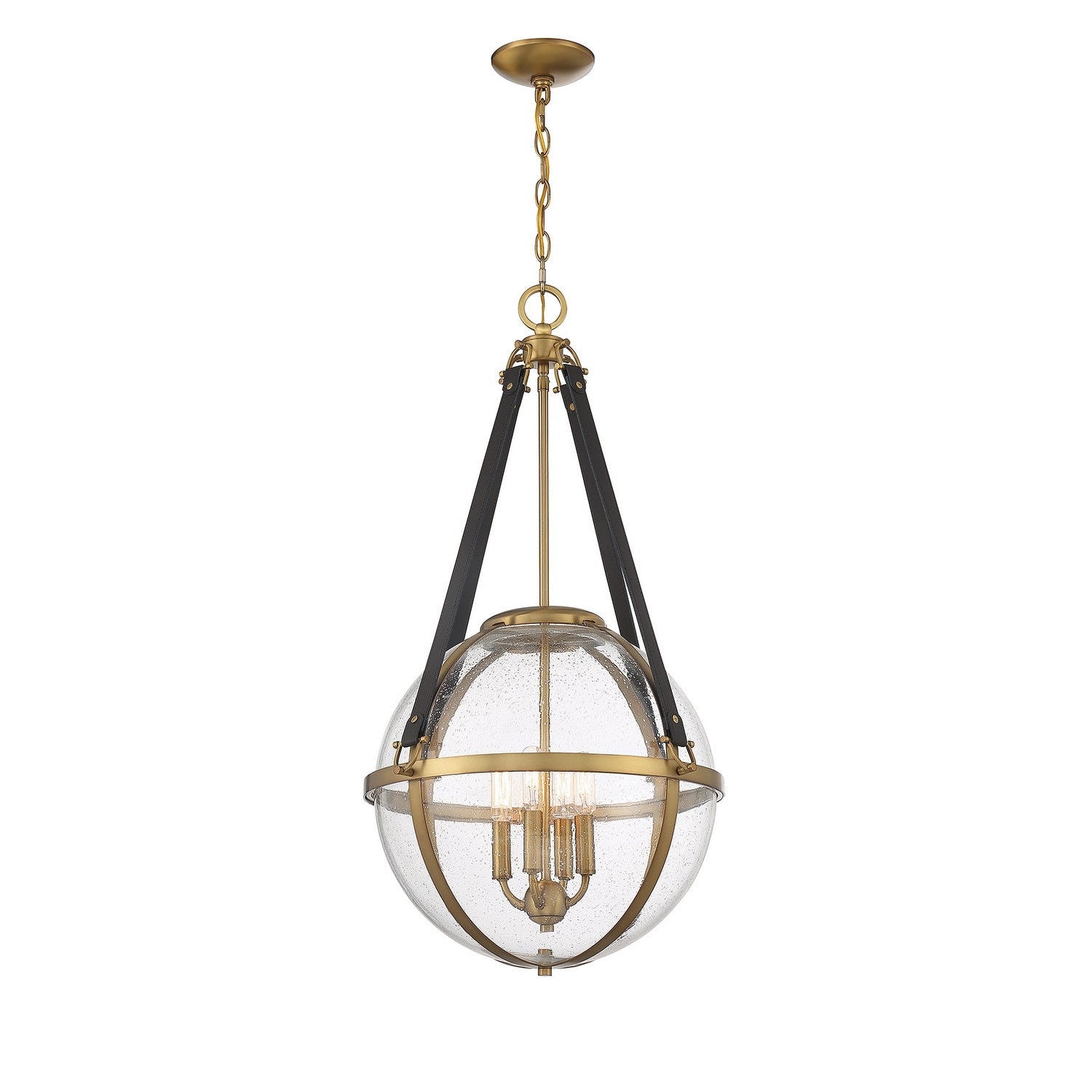 Savoy House - 7-1836-4-322 - Four Light Pendant - Bozeman - Warm Brass