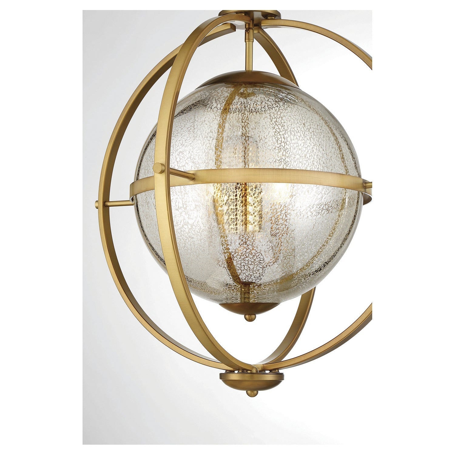 Savoy House - 7-1872-3-322 - Three Light Pendant - Pearl - Warm Brass