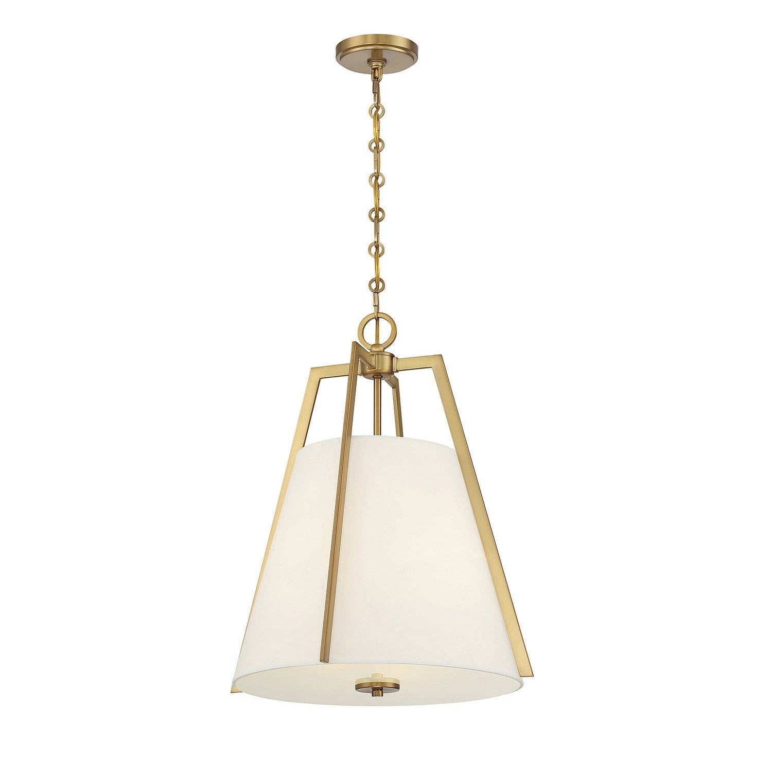 Savoy House - 7-1875-3-322 - Three Light Pendant - Mansfield - Warm Brass