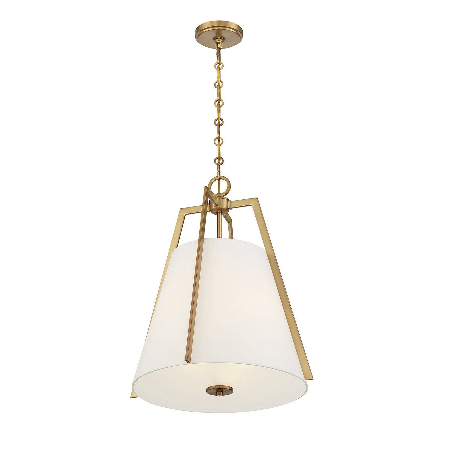 Savoy House - 7-1875-3-322 - Three Light Pendant - Mansfield - Warm Brass