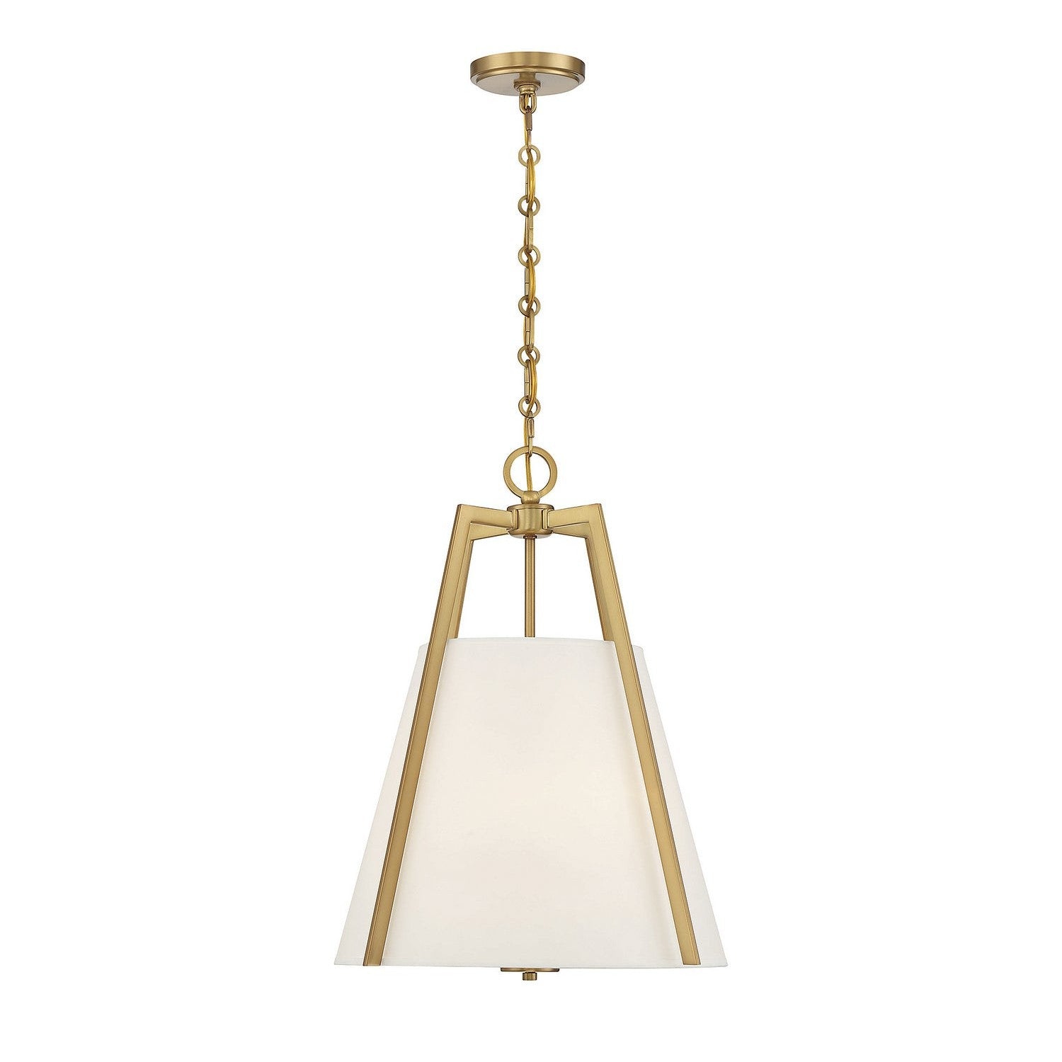 Savoy House - 7-1875-3-322 - Three Light Pendant - Mansfield - Warm Brass