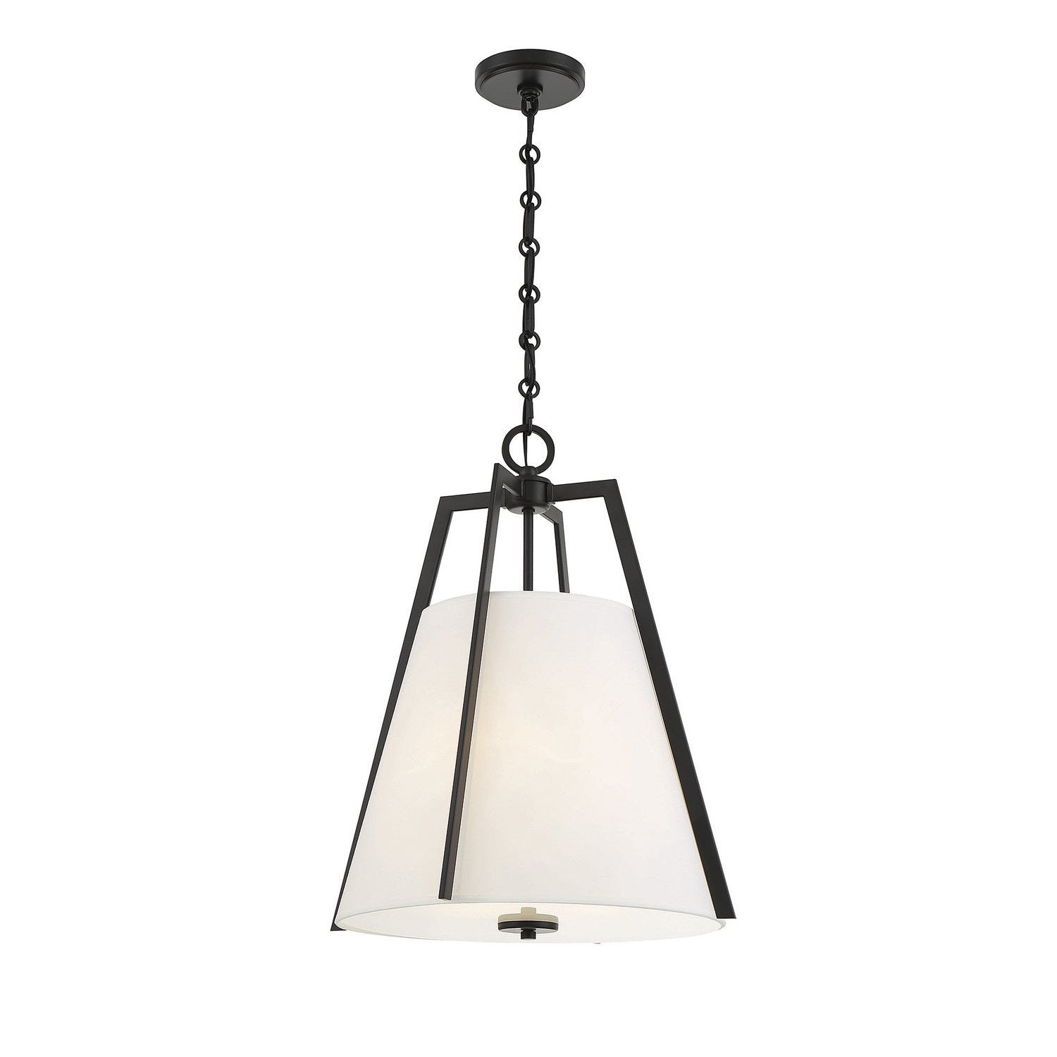 Savoy House - 7-1875-3-89 - Three Light Pendant - Mansfield - Matte Black