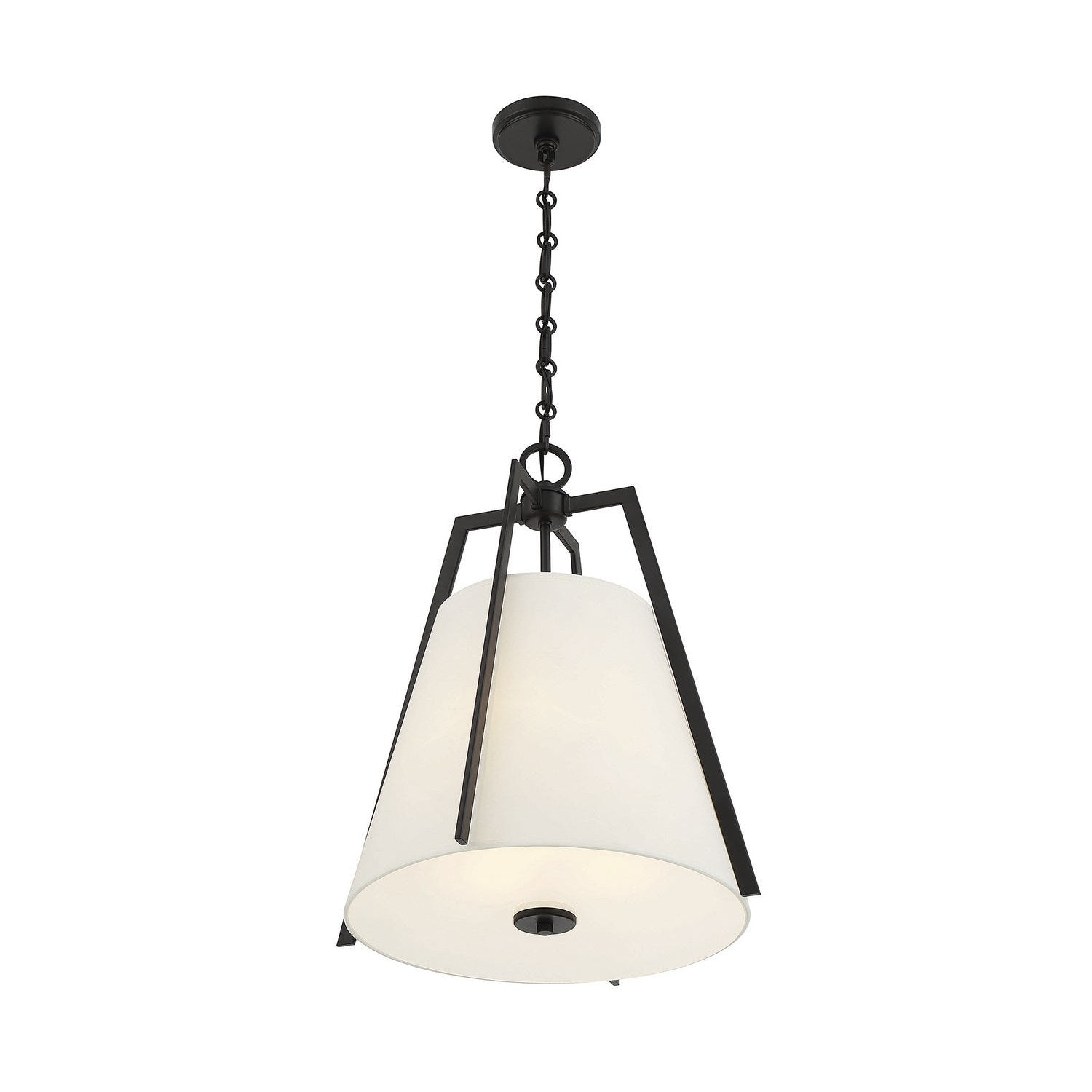 Savoy House - 7-1875-3-89 - Three Light Pendant - Mansfield - Matte Black