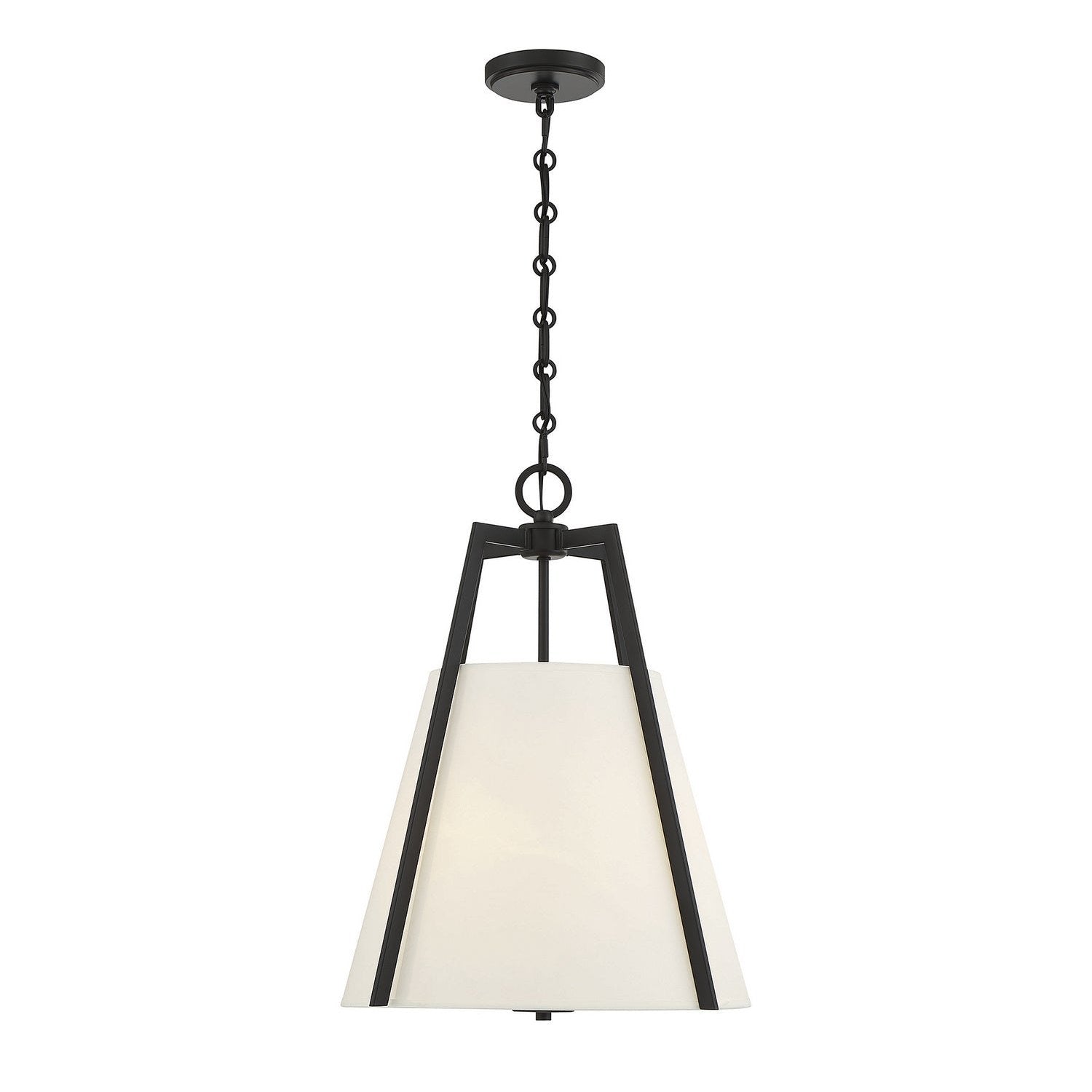 Savoy House - 7-1875-3-89 - Three Light Pendant - Mansfield - Matte Black