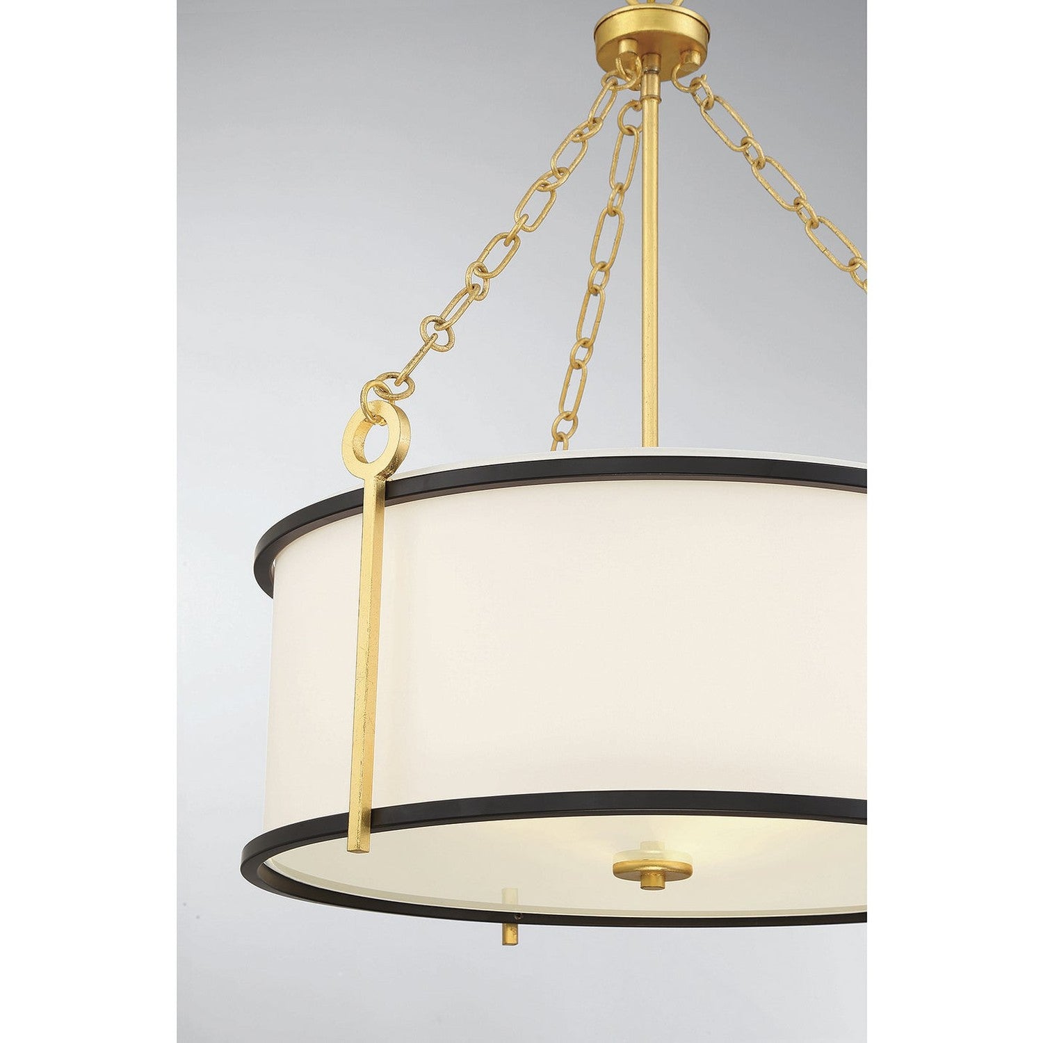 Savoy House - 7-1920-3-261 - Three Light Pendant - Kian - Matte Black with True Gold