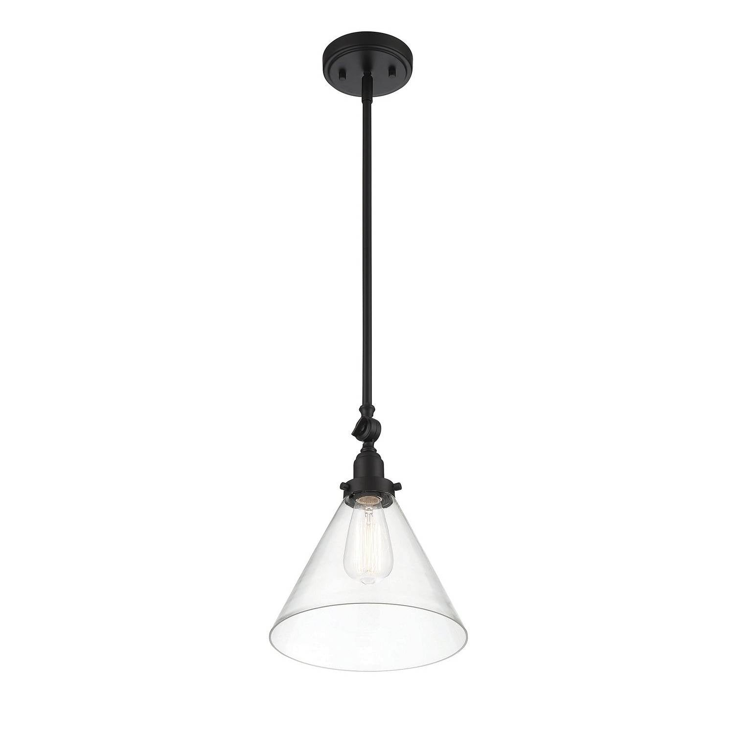Savoy House - 7-9132-1-89 - One Light Pendant - Drake - Matte Black