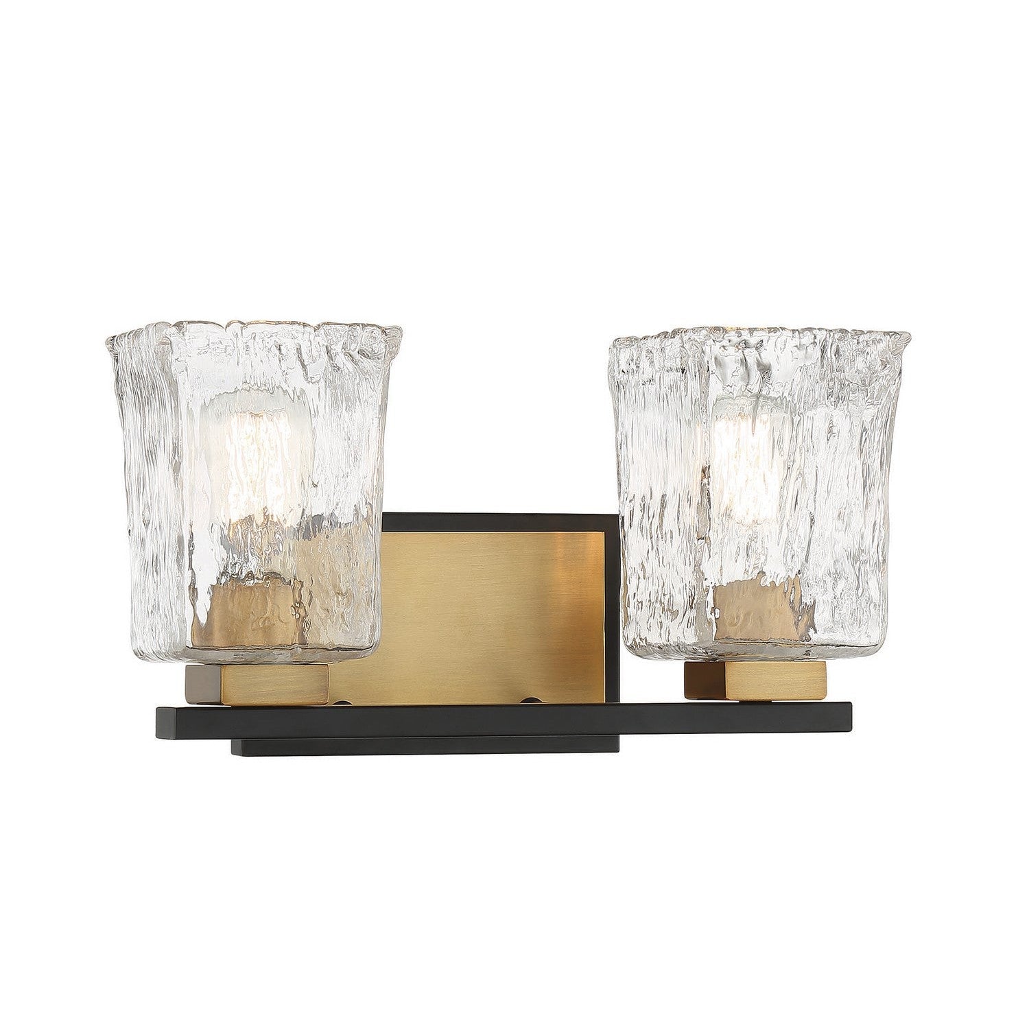 Savoy House - 8-1720-2-143 - Two Light Bathroom Vanity - Sidney - Matte Black with Warm Brass