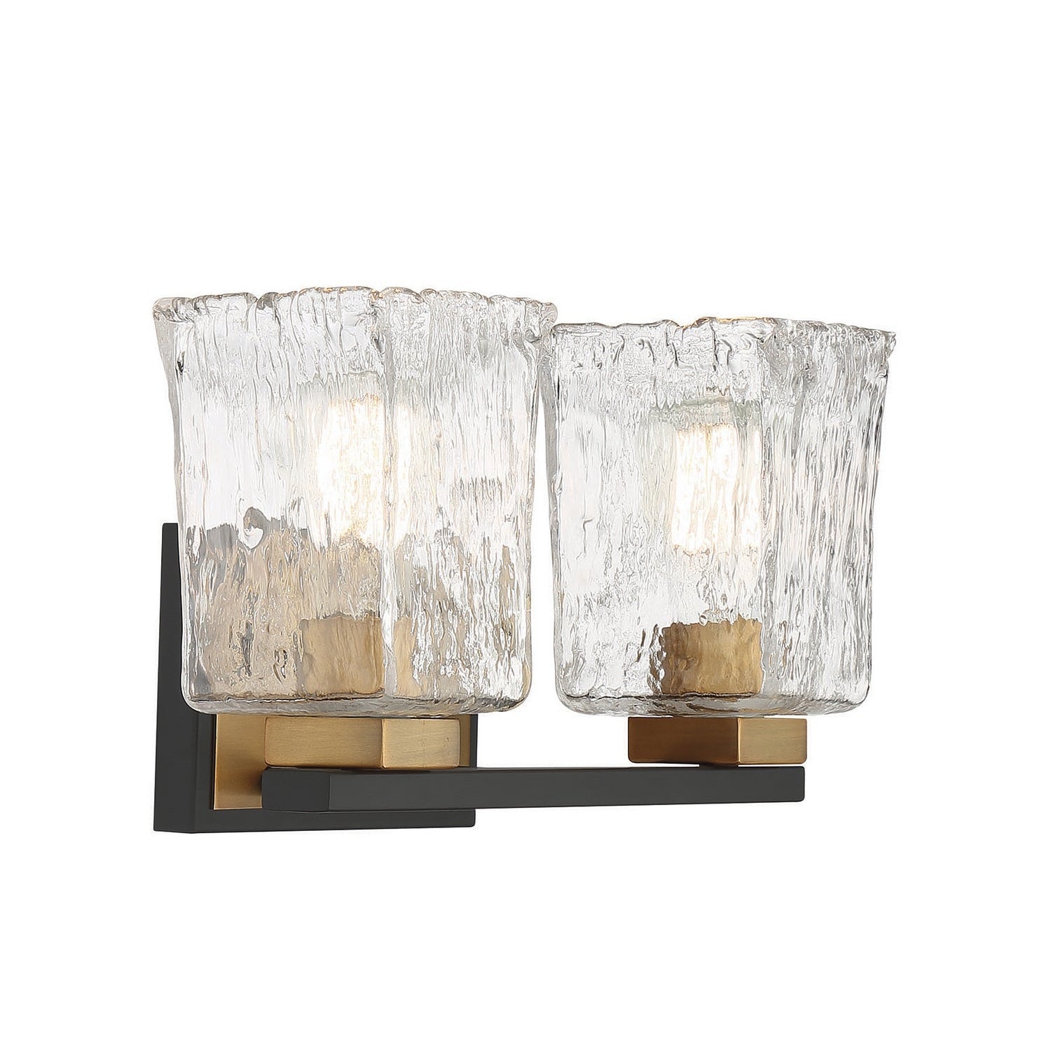 Savoy House - 8-1720-2-143 - Two Light Bathroom Vanity - Sidney - Matte Black with Warm Brass