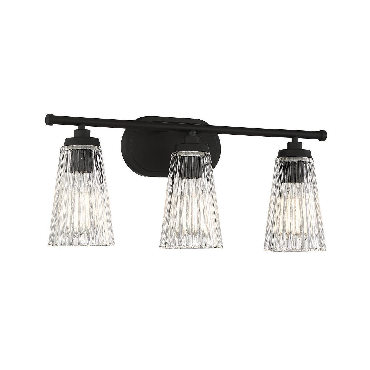 Savoy House - 8-1745-3-BK - Three Light Bathroom Vanity - Chantilly - Matte Black