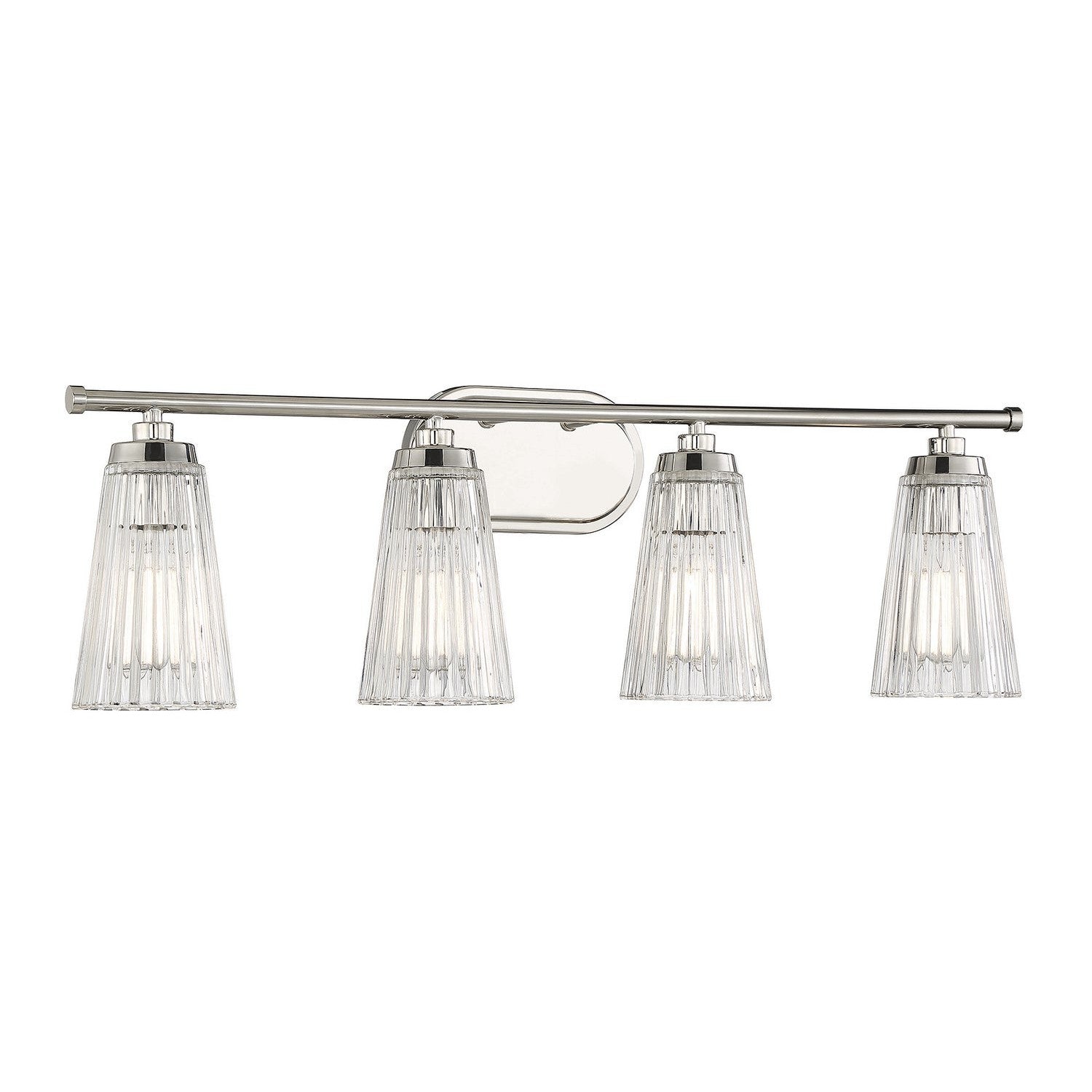 Savoy House - 8-1745-4-109 - Four Light Bathroom Vanity - Chantilly - Polished Nickel