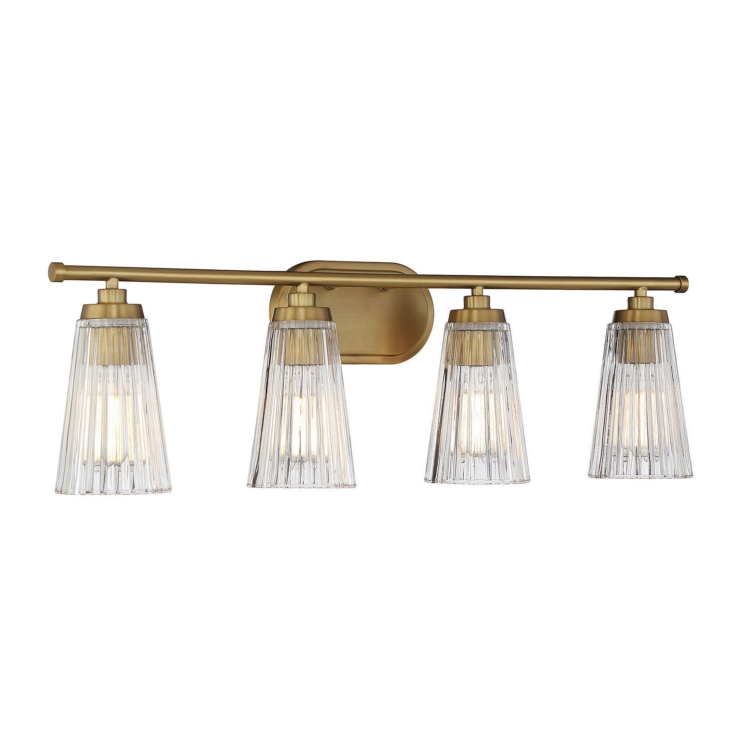 Savoy House - 8-1745-4-322 - Four Light Bathroom Vanity - Chantilly - Warm Brass