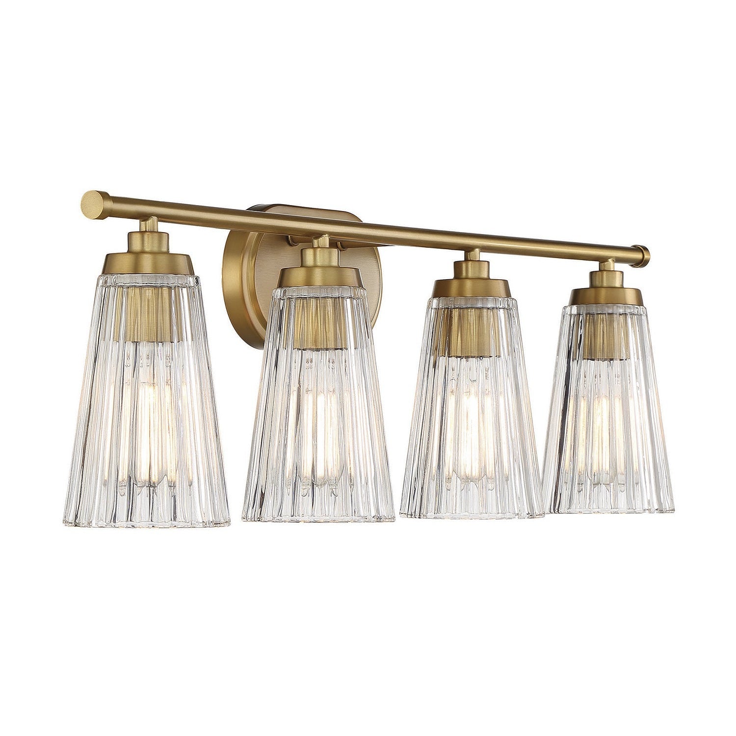 Savoy House - 8-1745-4-322 - Four Light Bathroom Vanity - Chantilly - Warm Brass