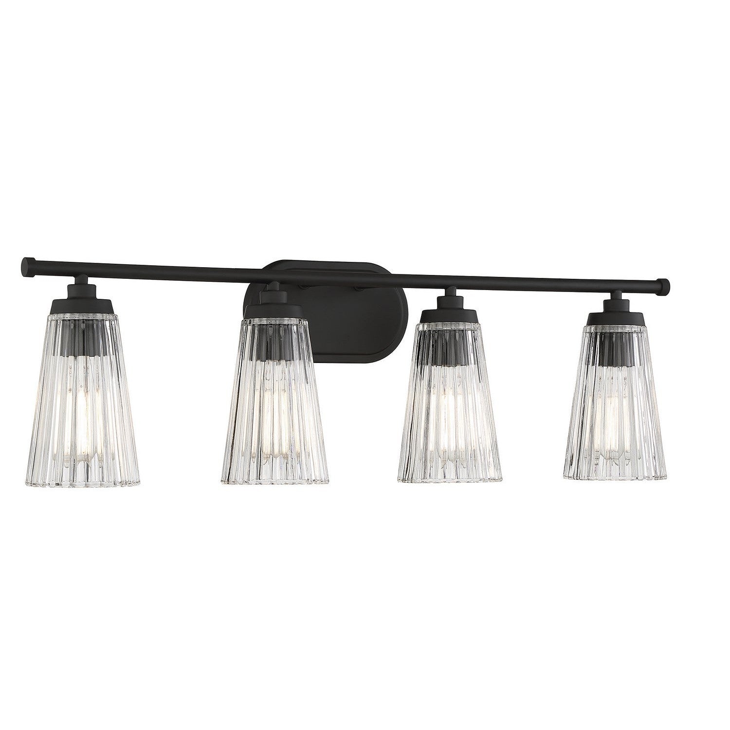 Savoy House - 8-1745-4-BK - Four Light Bathroom Vanity - Chantilly - Matte Black