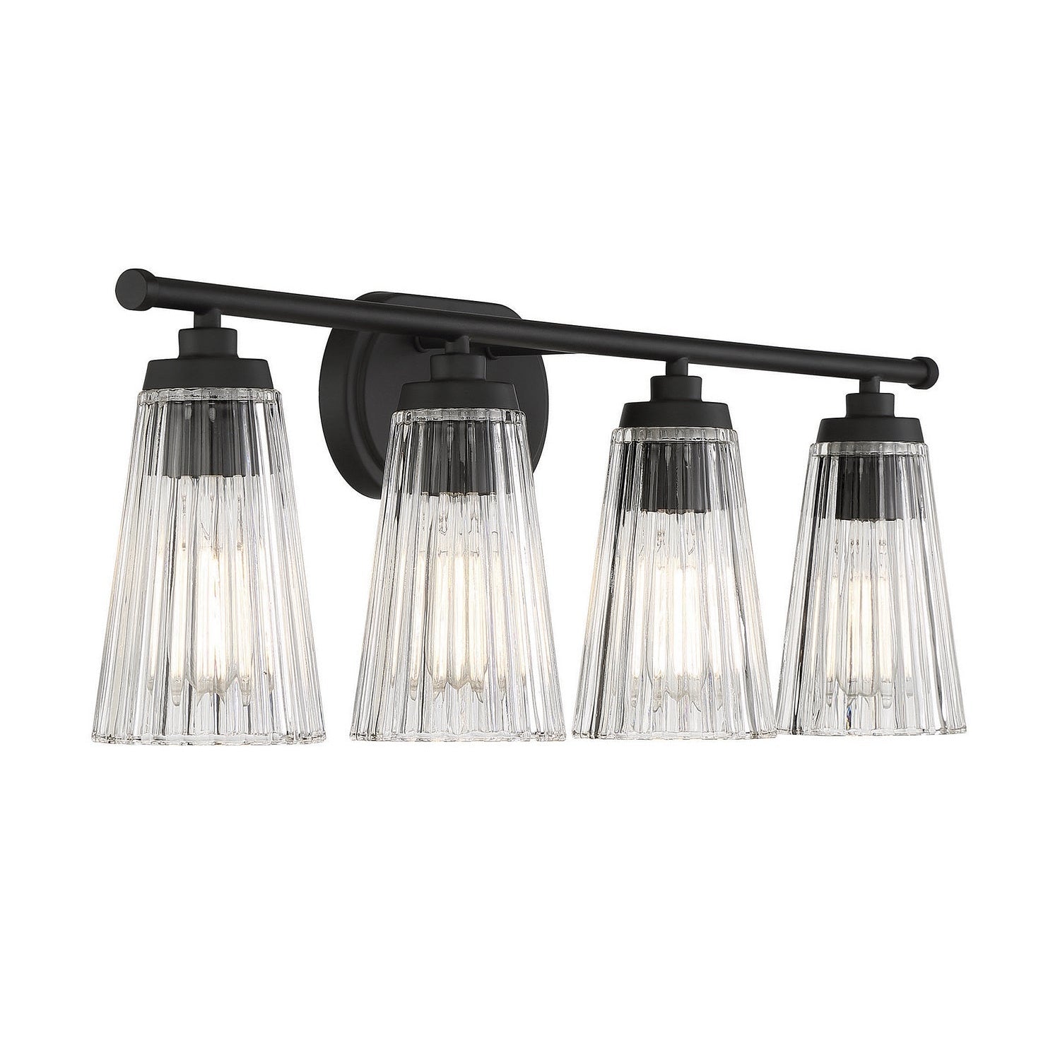 Savoy House - 8-1745-4-BK - Four Light Bathroom Vanity - Chantilly - Matte Black