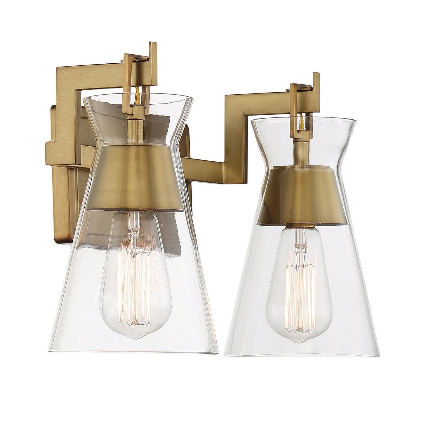 Savoy House - 8-1830-2-322 - Two Light Bathroom Vanity - Lakewood - Warm Brass
