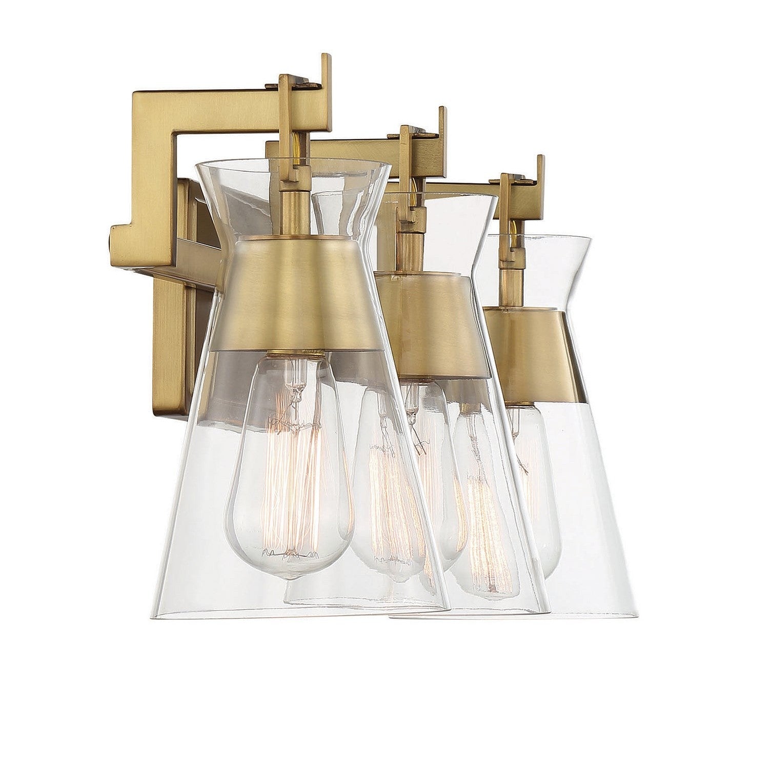 Savoy House - 8-1830-3-322 - Three Light Bathroom Vanity - Lakewood - Warm Brass