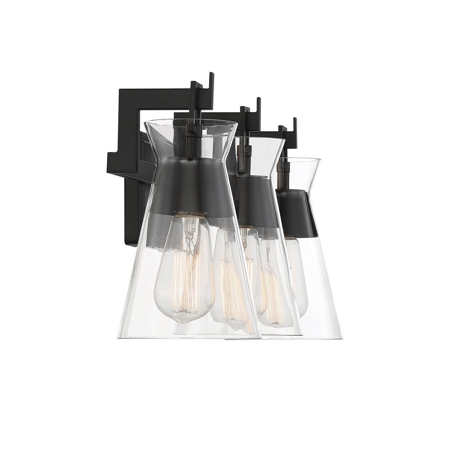 Savoy House - 8-1830-3-BK - Three Light Bathroom Vanity - Lakewood - Matte Black
