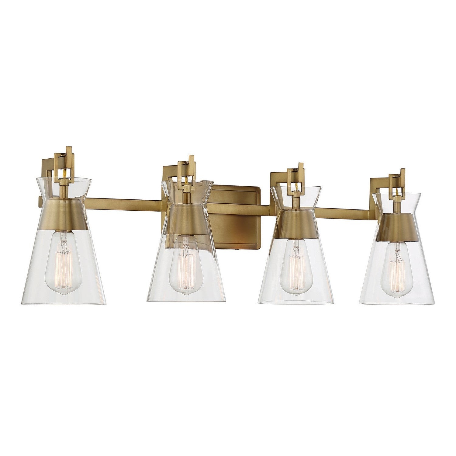 Savoy House - 8-1830-4-322 - Four Light Bathroom Vanity - Lakewood - Warm Brass