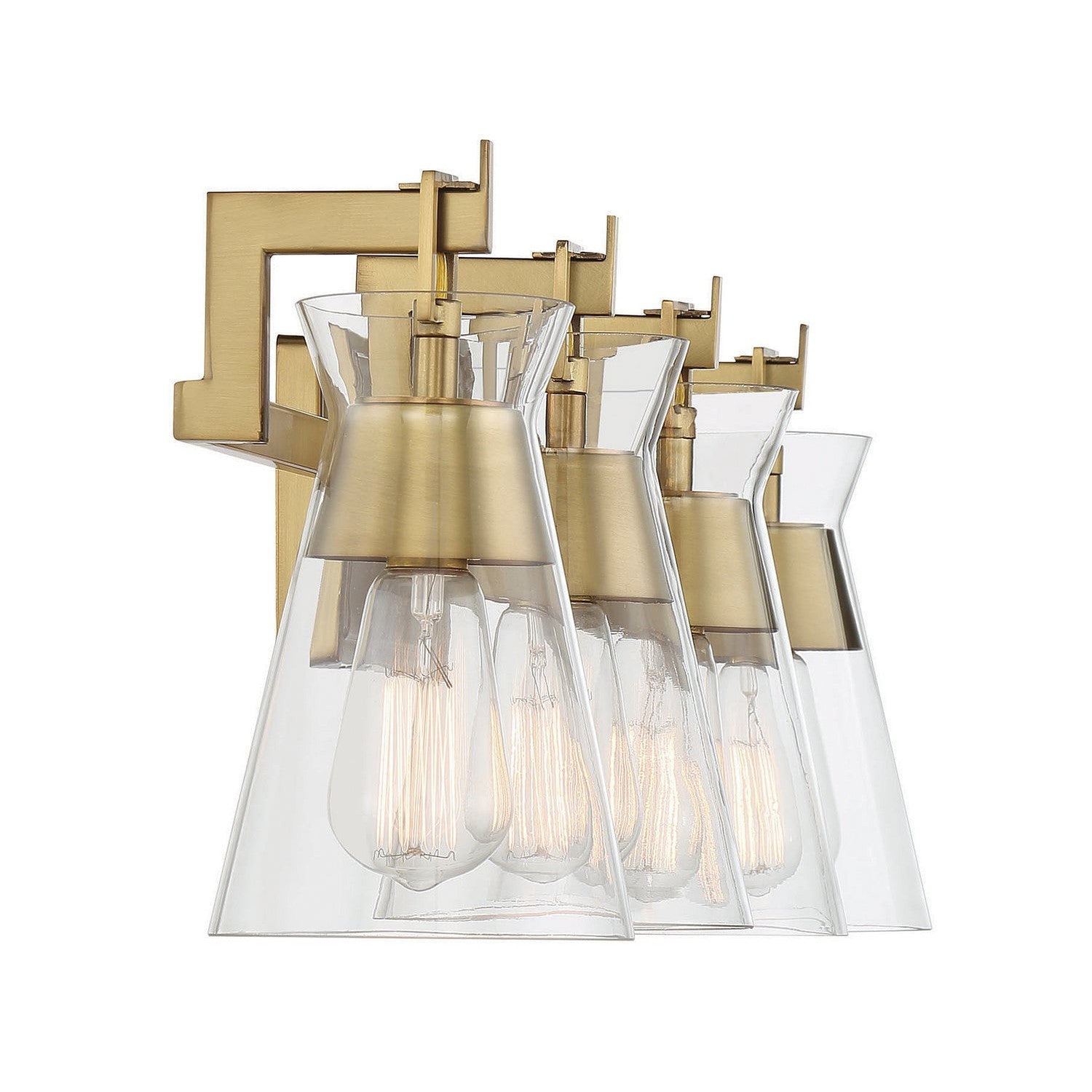 Savoy House - 8-1830-4-322 - Four Light Bathroom Vanity - Lakewood - Warm Brass