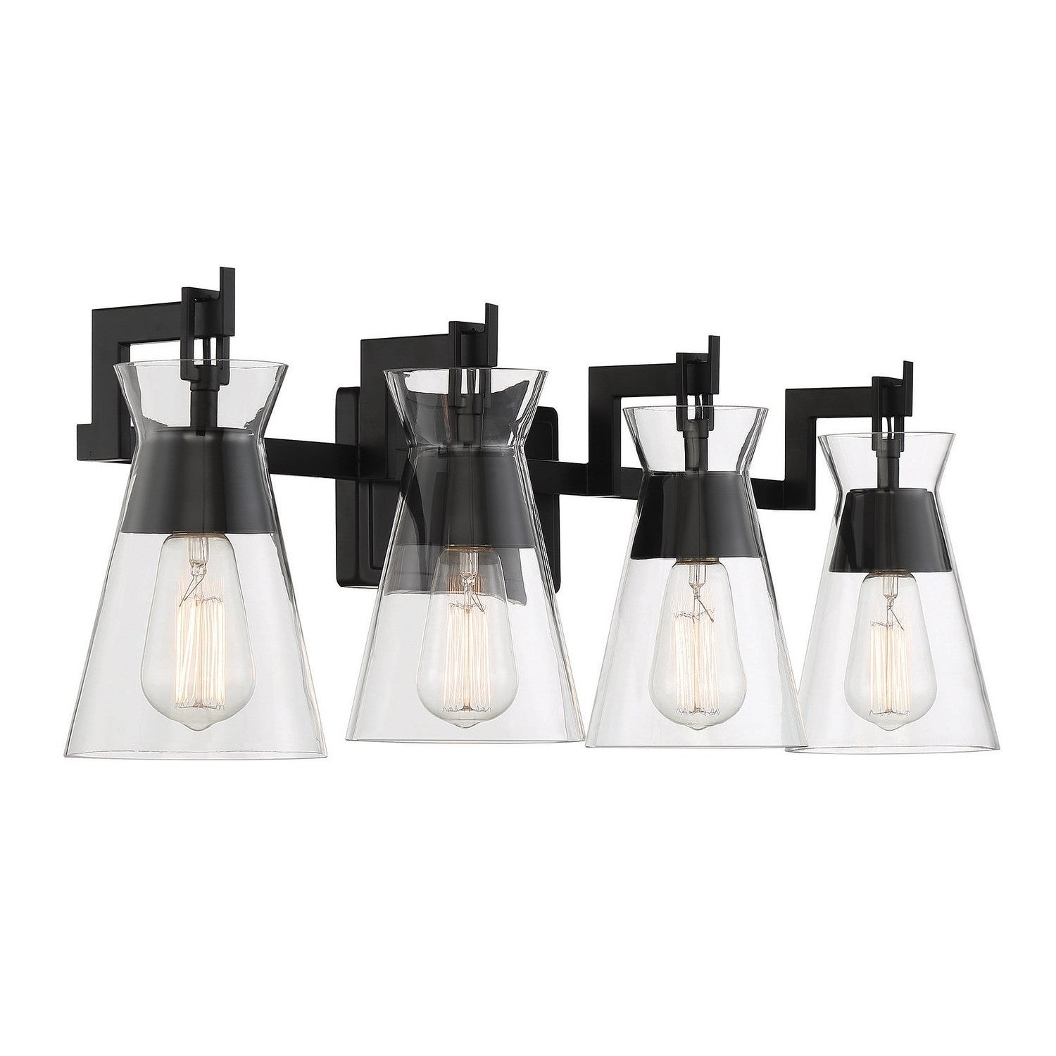 Savoy House - 8-1830-4-BK - Four Light Bathroom Vanity - Lakewood - Matte Black