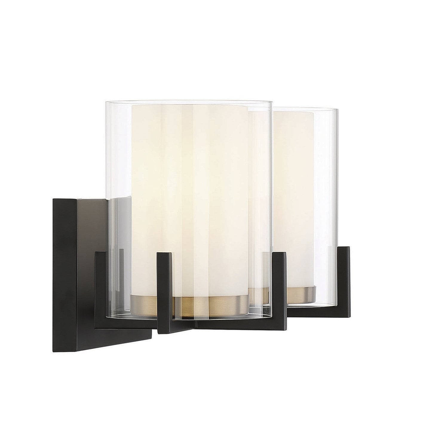 Savoy House - 8-1977-2-143 - Two Light Bathroom Vanity - Eaton - Matte Black with Warm Brass