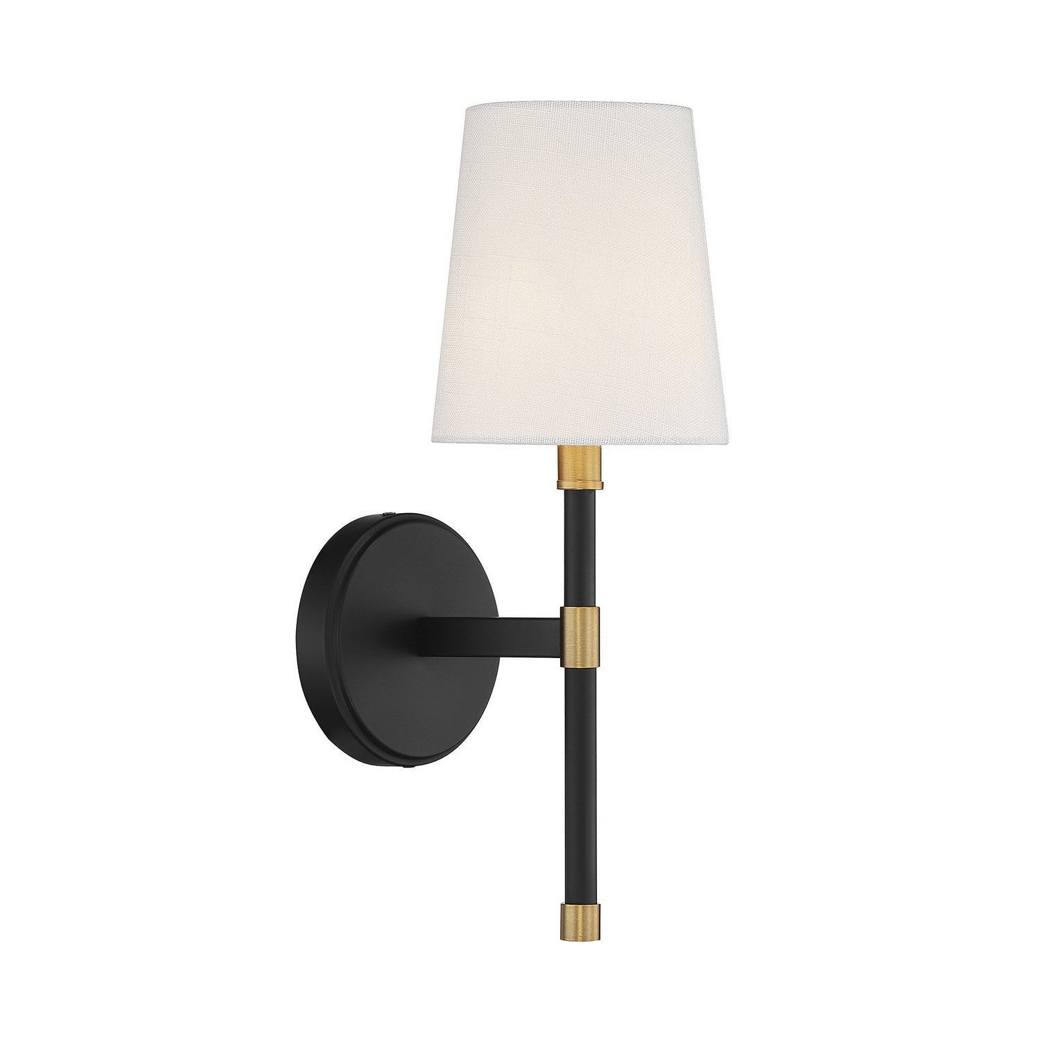 Savoy House - 9-1632-1-143 - One Light Wall Sconce - Brody - Matte Black with Warm Brass