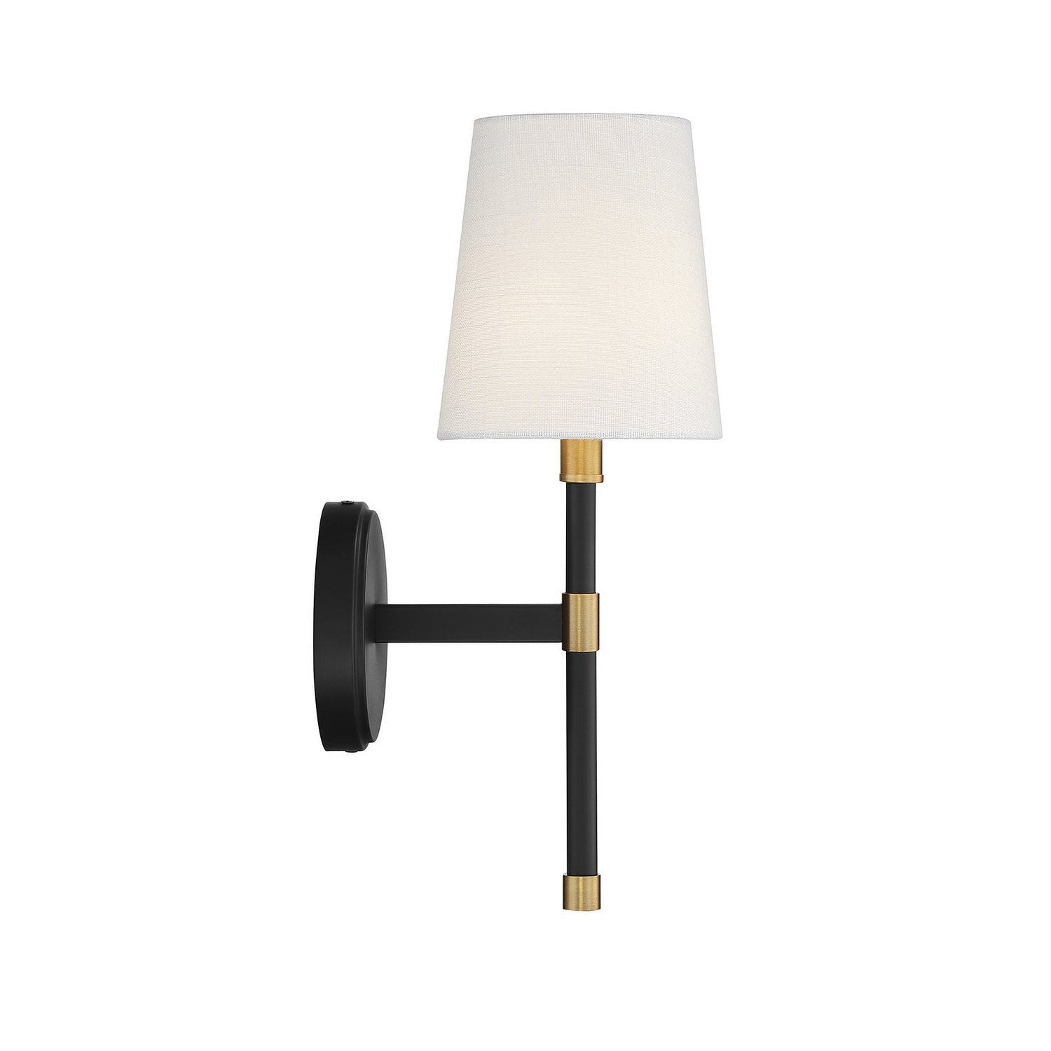 Savoy House - 9-1632-1-143 - One Light Wall Sconce - Brody - Matte Black with Warm Brass