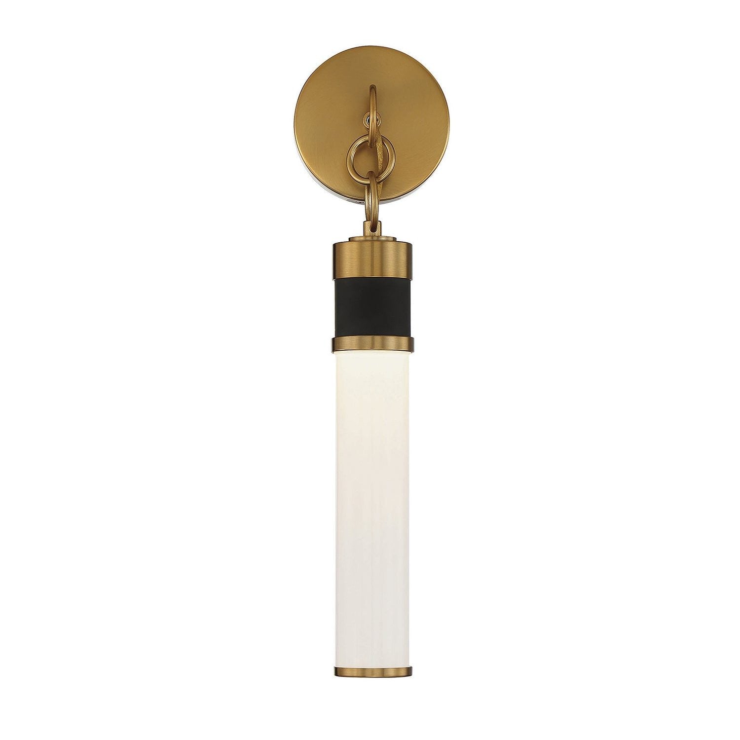 Savoy House - 9-1638-1-143 - LED Wall Sconce - Abel - Matte Black with Warm Brass